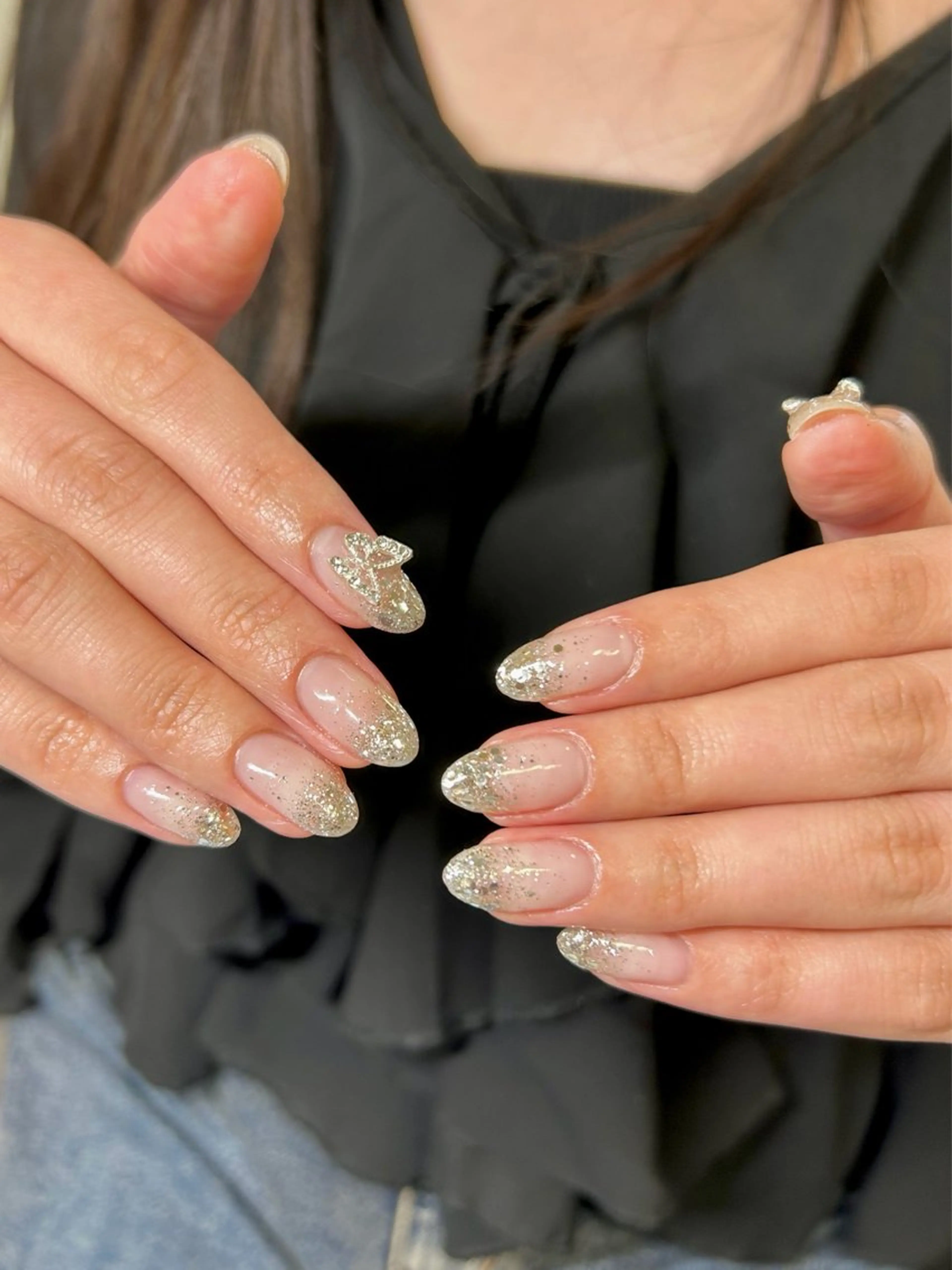 ネイル グラデーション ラメ(グリッター) ラメグラデーション private nailsalon Alice所属・Alice / Nanaのネイルデザイン
