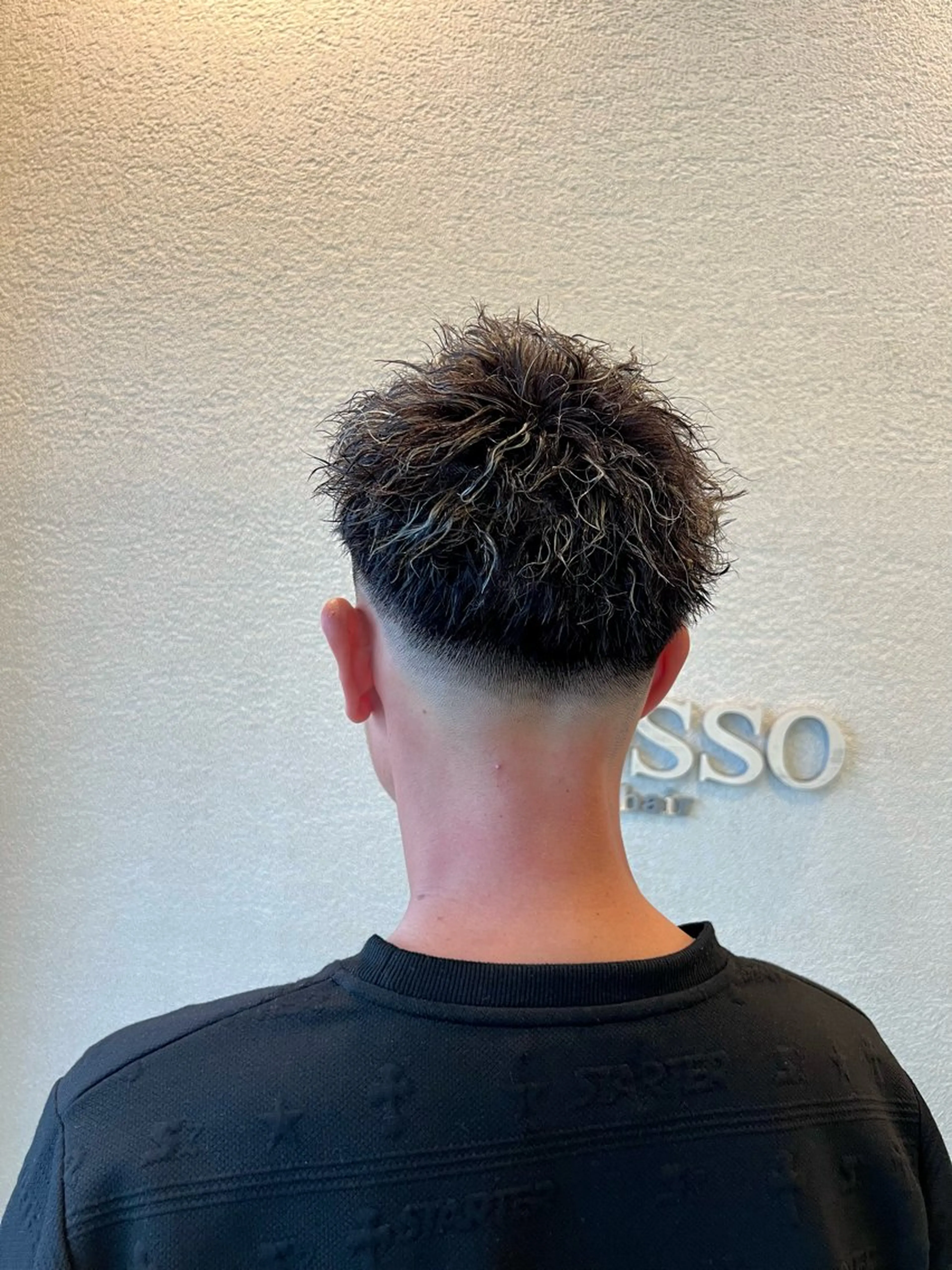 カラー パーマ メンズ メンズハイライト メンズパーマ ハイライトカラー カット パーマ VOSSO所属・スパニスト/吉澤 大和のヘアスタイル