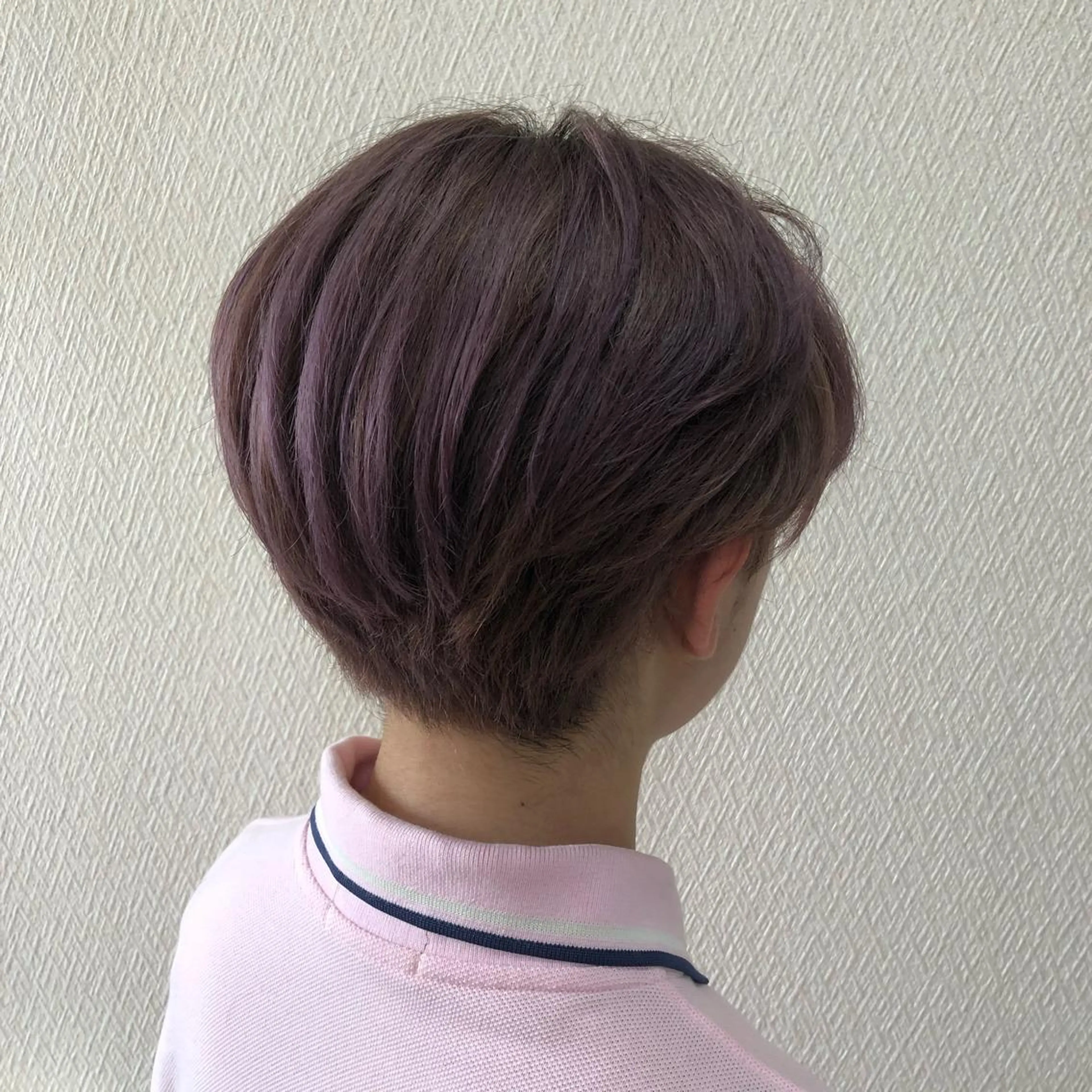ショート カラー ラベンダーカラー ピンクカラー ピンクラベンダー a rikaのヘアスタイル
