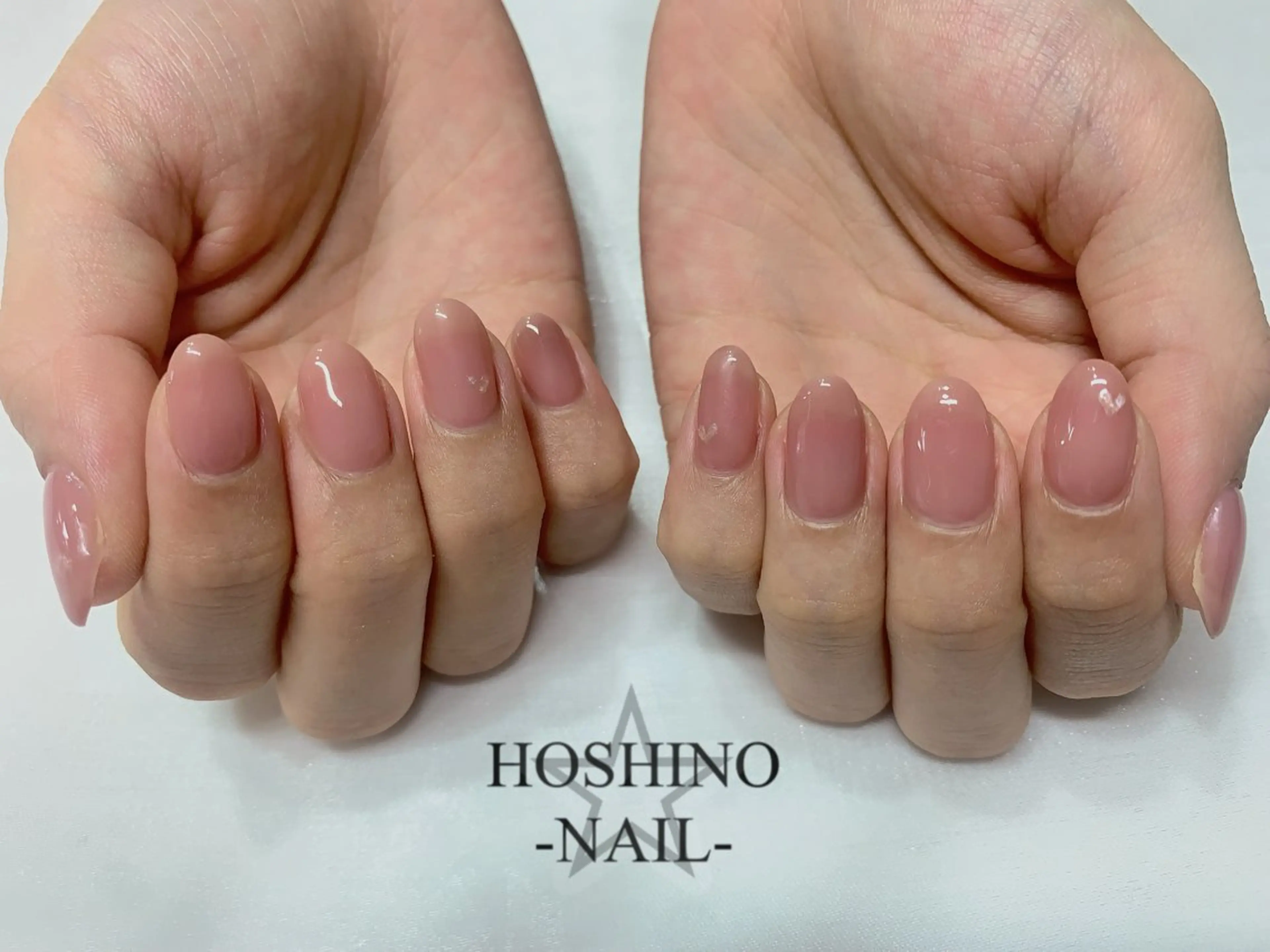 ネイル ハート キラキラネイル オフィスネイル ワンカラーネイル ピンク ハンドネイル ★HOSHINO NAIL★ナナミのネイルデザイン