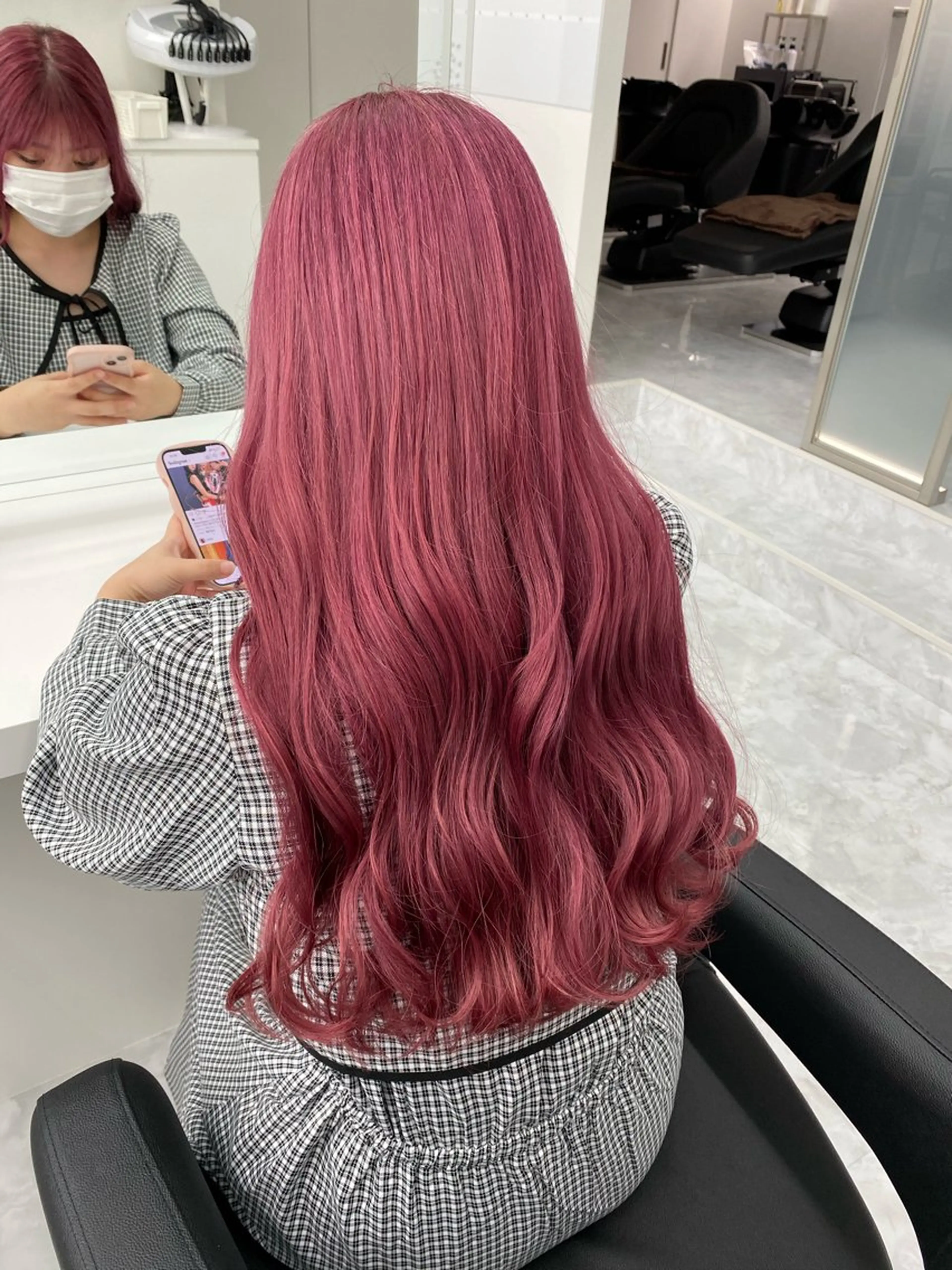 ロング カラー ダブルカラー 韓国ヘアKYONのヘアスタイル