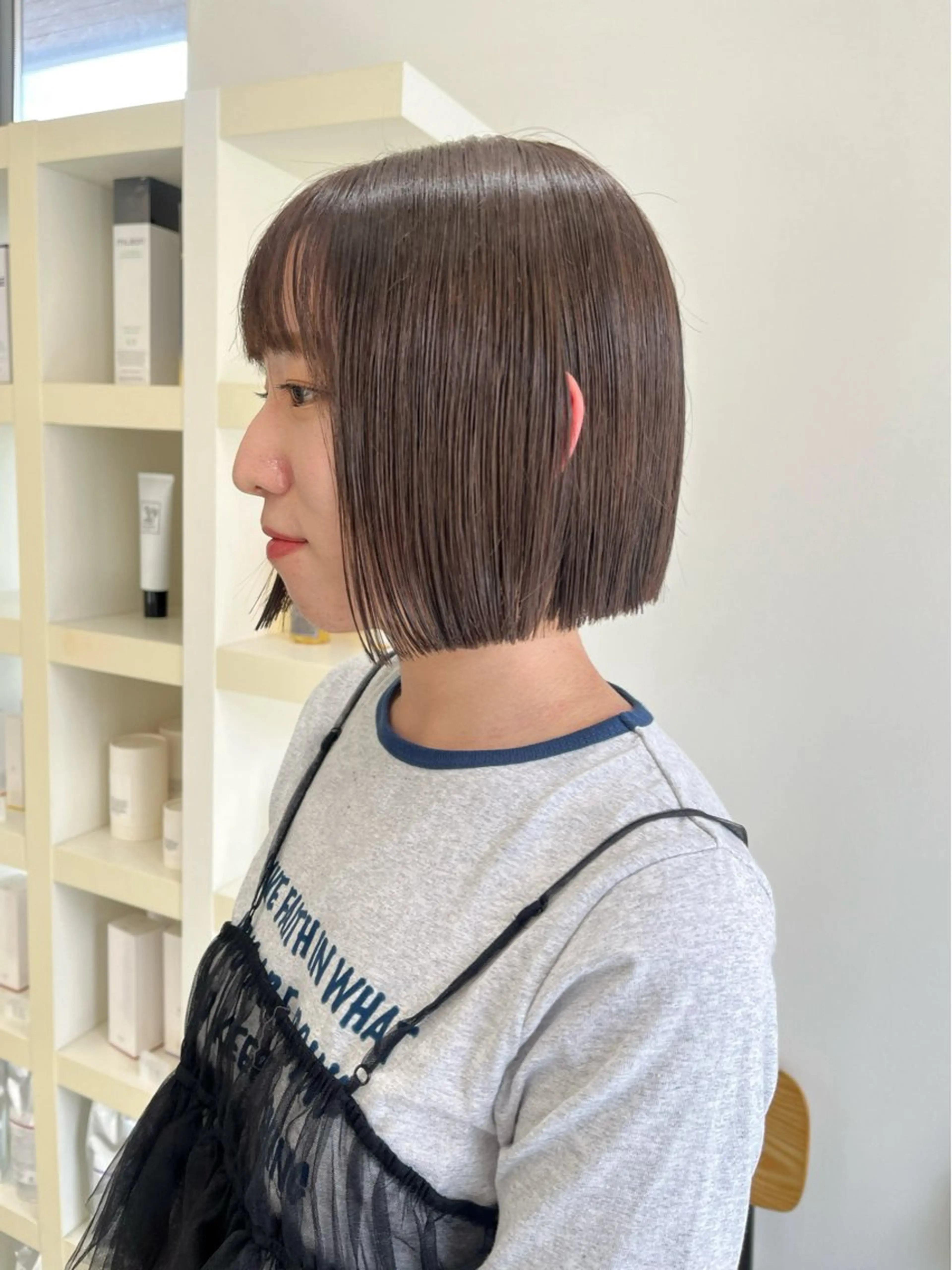ミディアム カット ヘアカラー トリートメント mir所属・長山 茉白のヘアスタイル