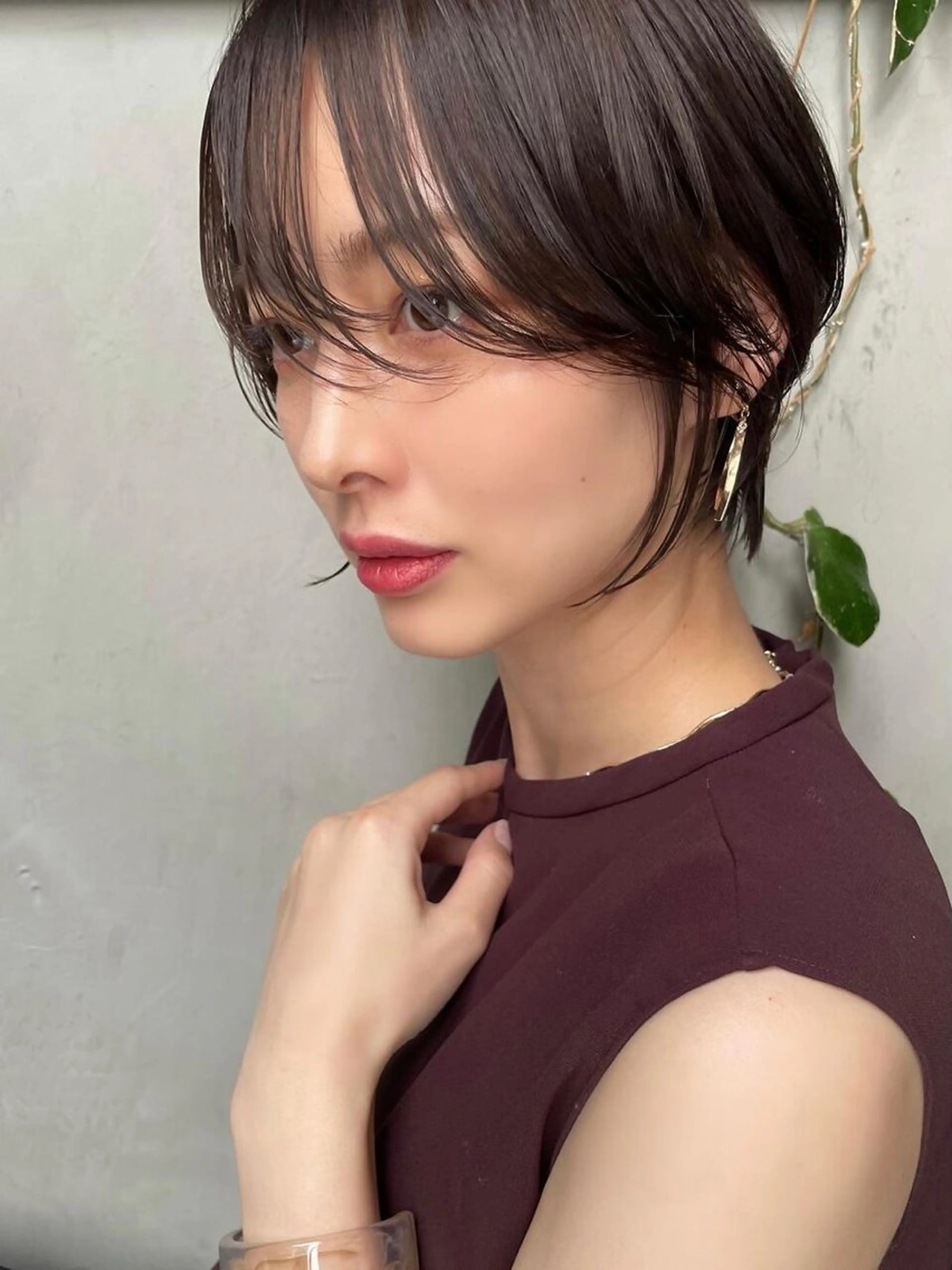 ショート カット ヘアカラー 縮毛矯正 トリートメント hoNua. 栄/透明感カラーのヘアスタイル