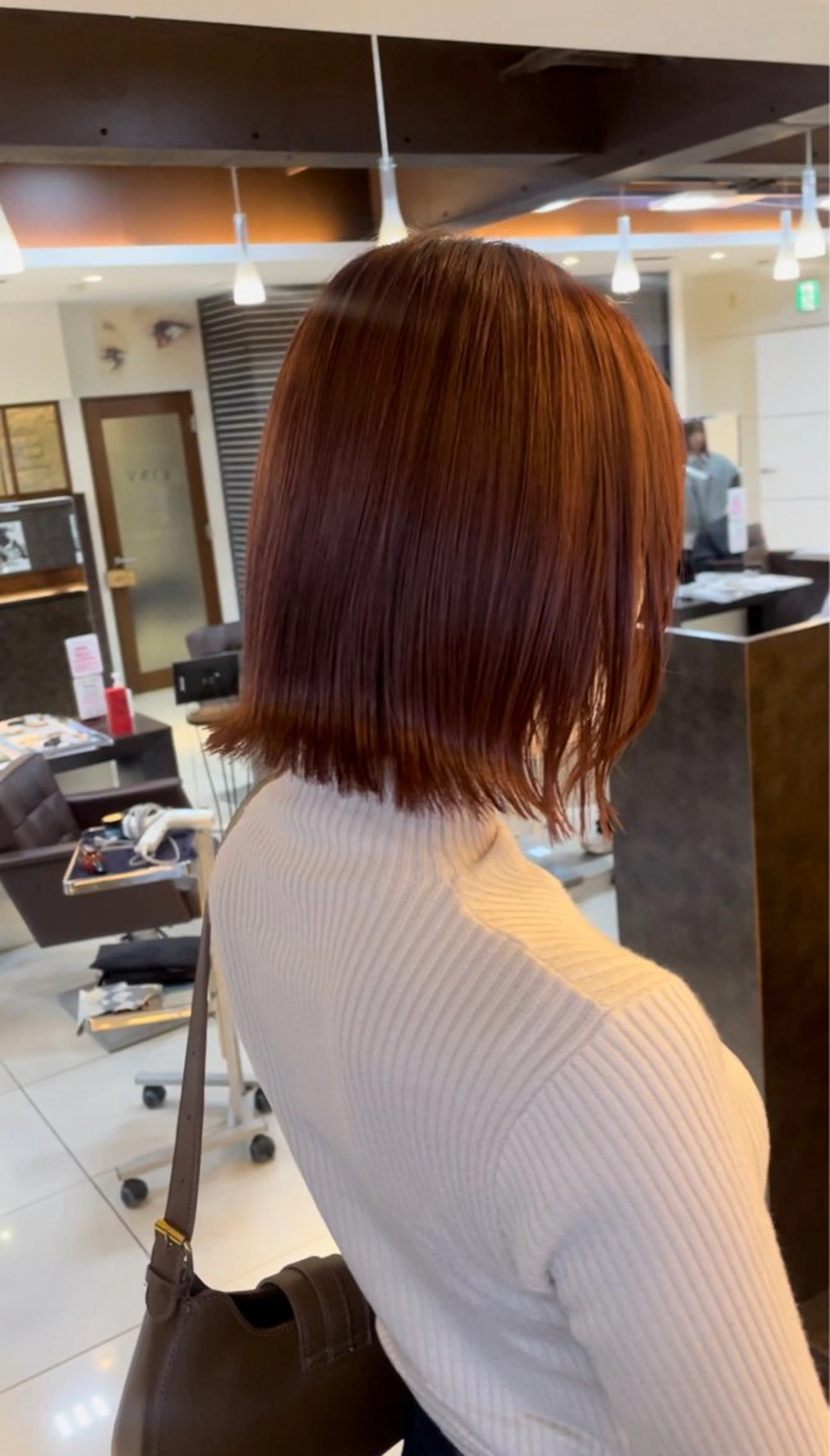 セミロング カラー カット ヘアカラー トリートメント 🤎うる艶ベージュ 🧸MAYUKA🤎のヘアスタイル