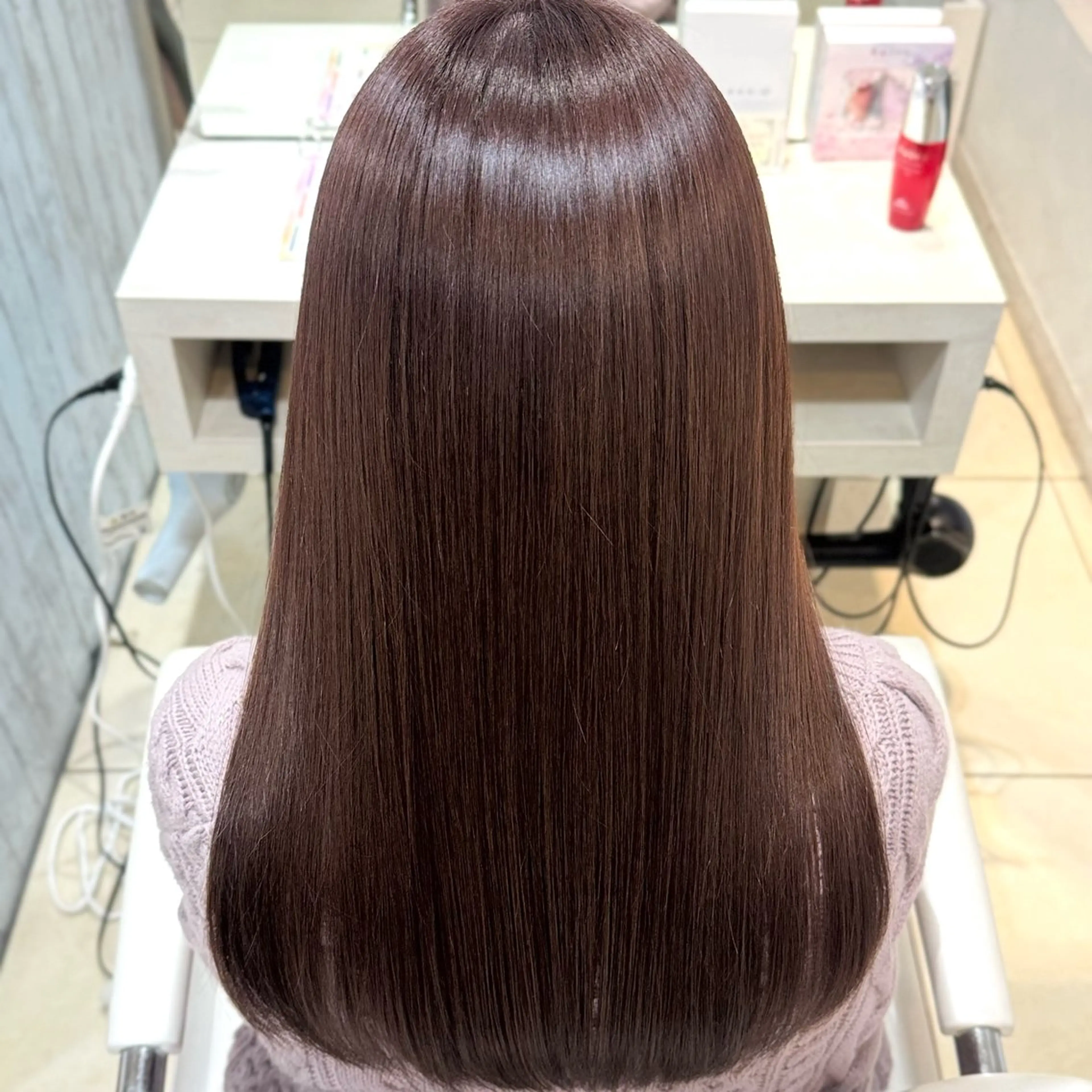 セミロング トリートメント 【髪質改善カラー】 あむ·. ⟡ 🖤のヘアスタイル