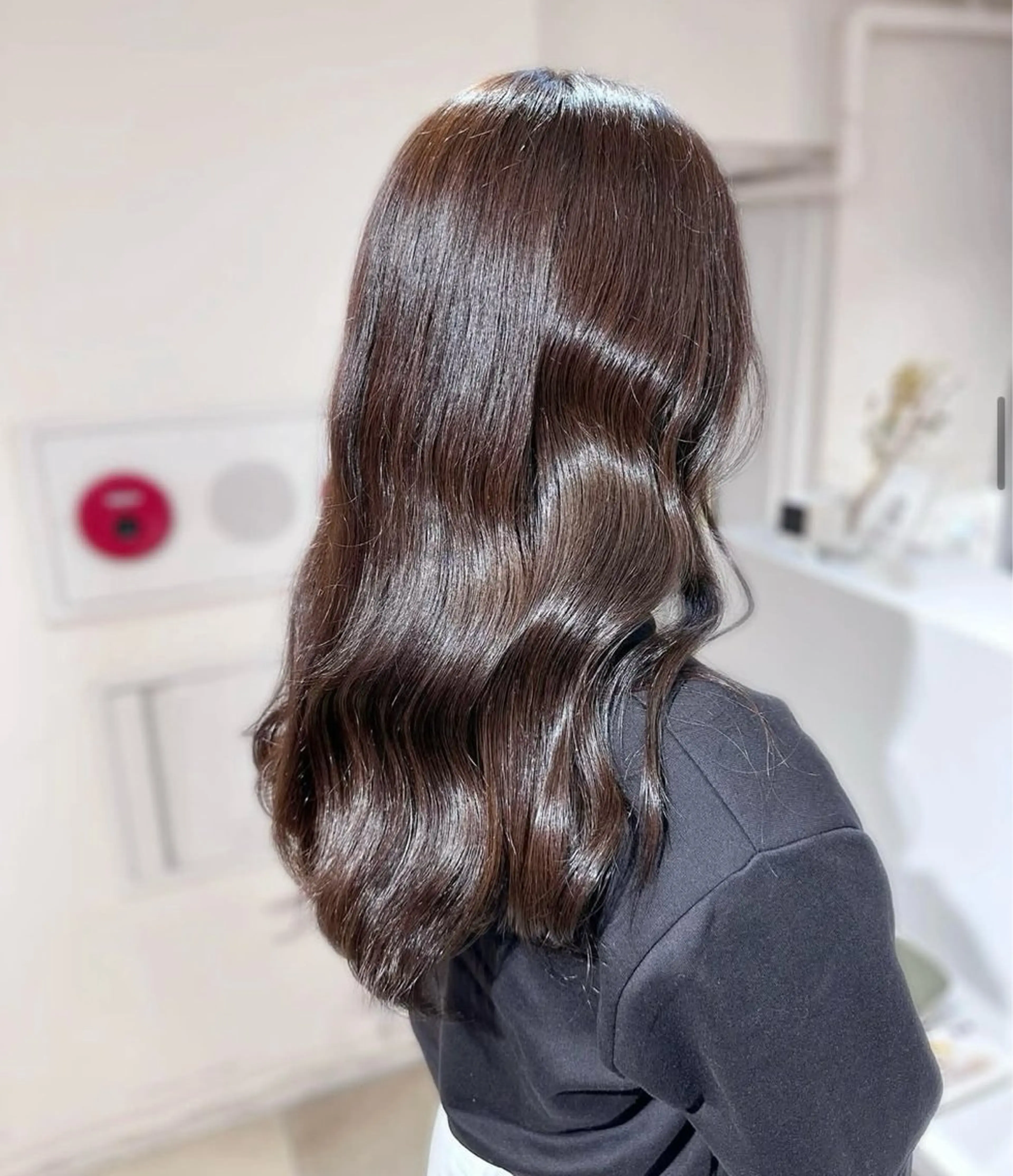 ロング カット 縮毛矯正 Euphoria 新宿店所属・大人可愛いベージュ /ふたば🧸🌱のヘアスタイル