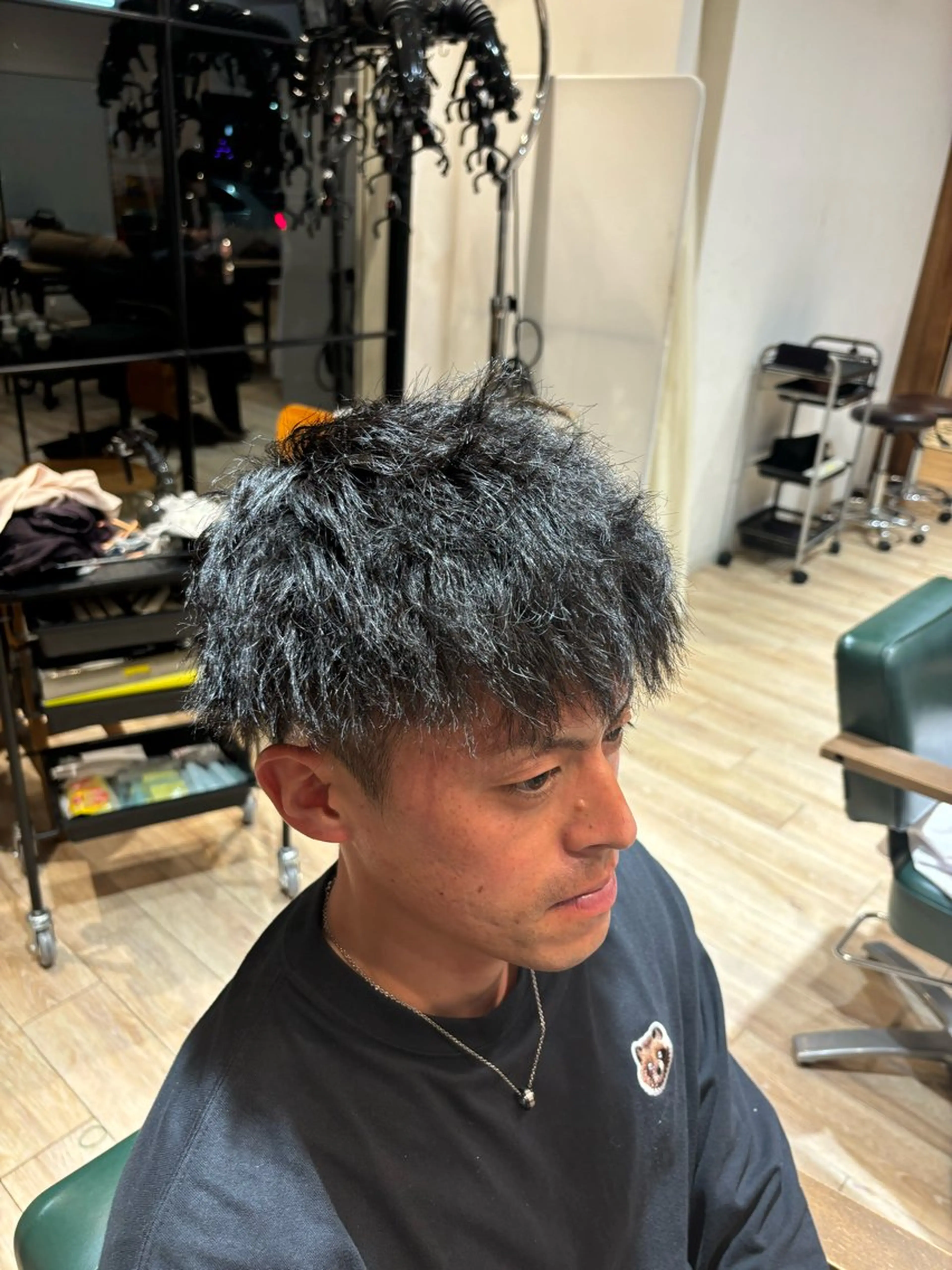 ショート パーマ メンズ Sarah所属・ゲーマー美容師たがみ 🎮【メンズ特化】のヘアスタイル