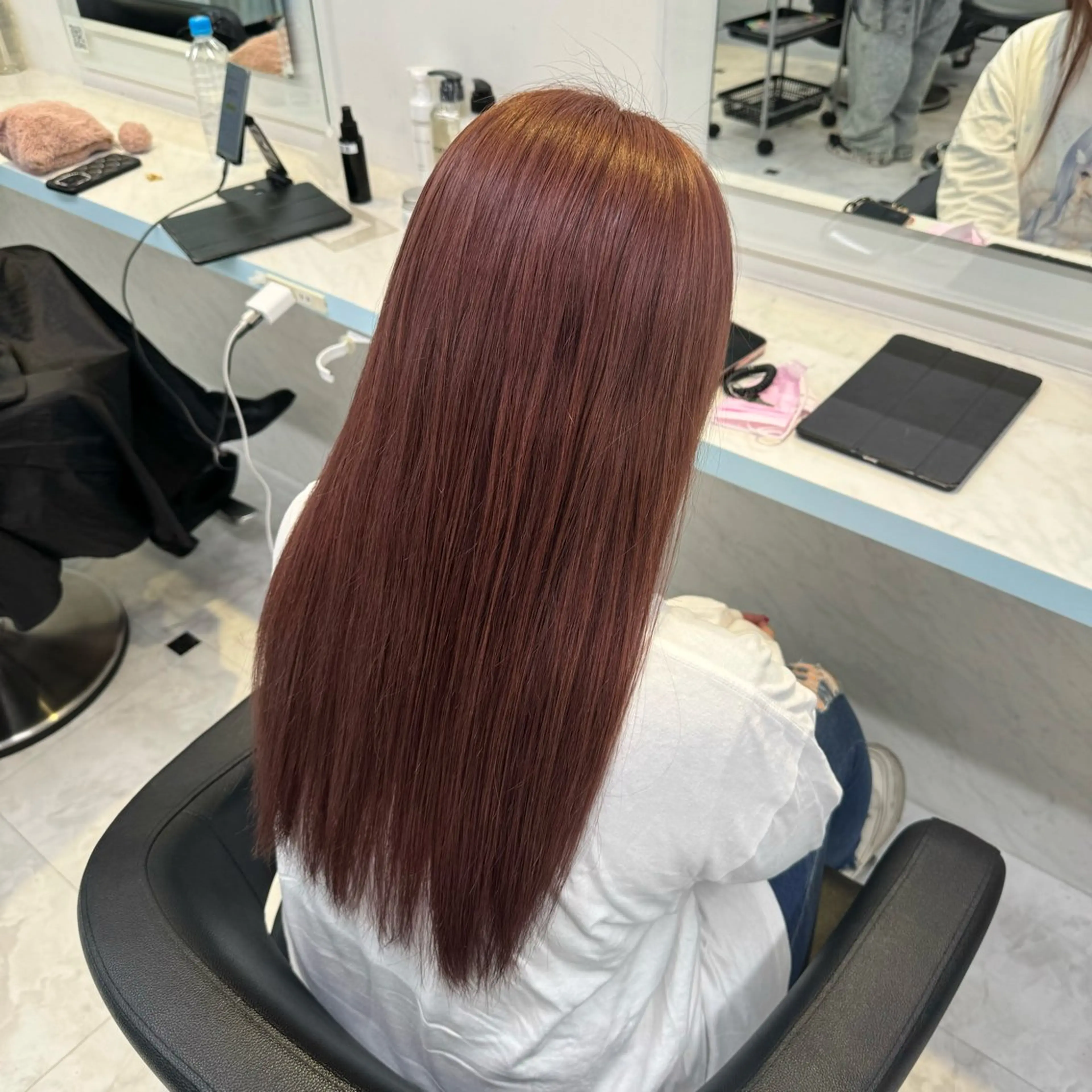 ロング カラー ヘアカラー トリートメント 🩷モテ髪＆透明感 🩷ミルクティー🩷のヘアスタイル