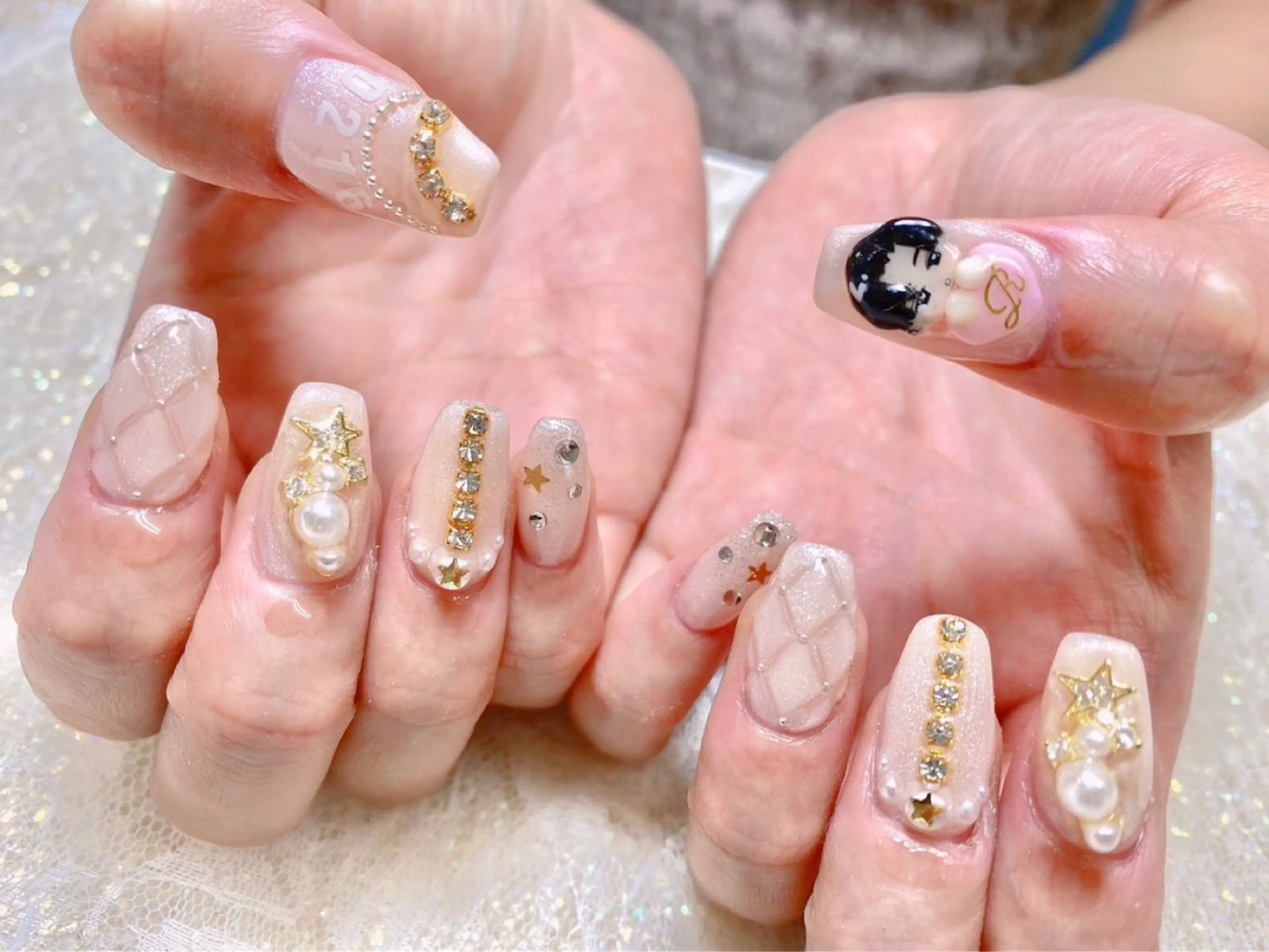 ネイル 冬ネイル ハンドネイル ゆりか ジョアアンジェ福島のネイルデザイン