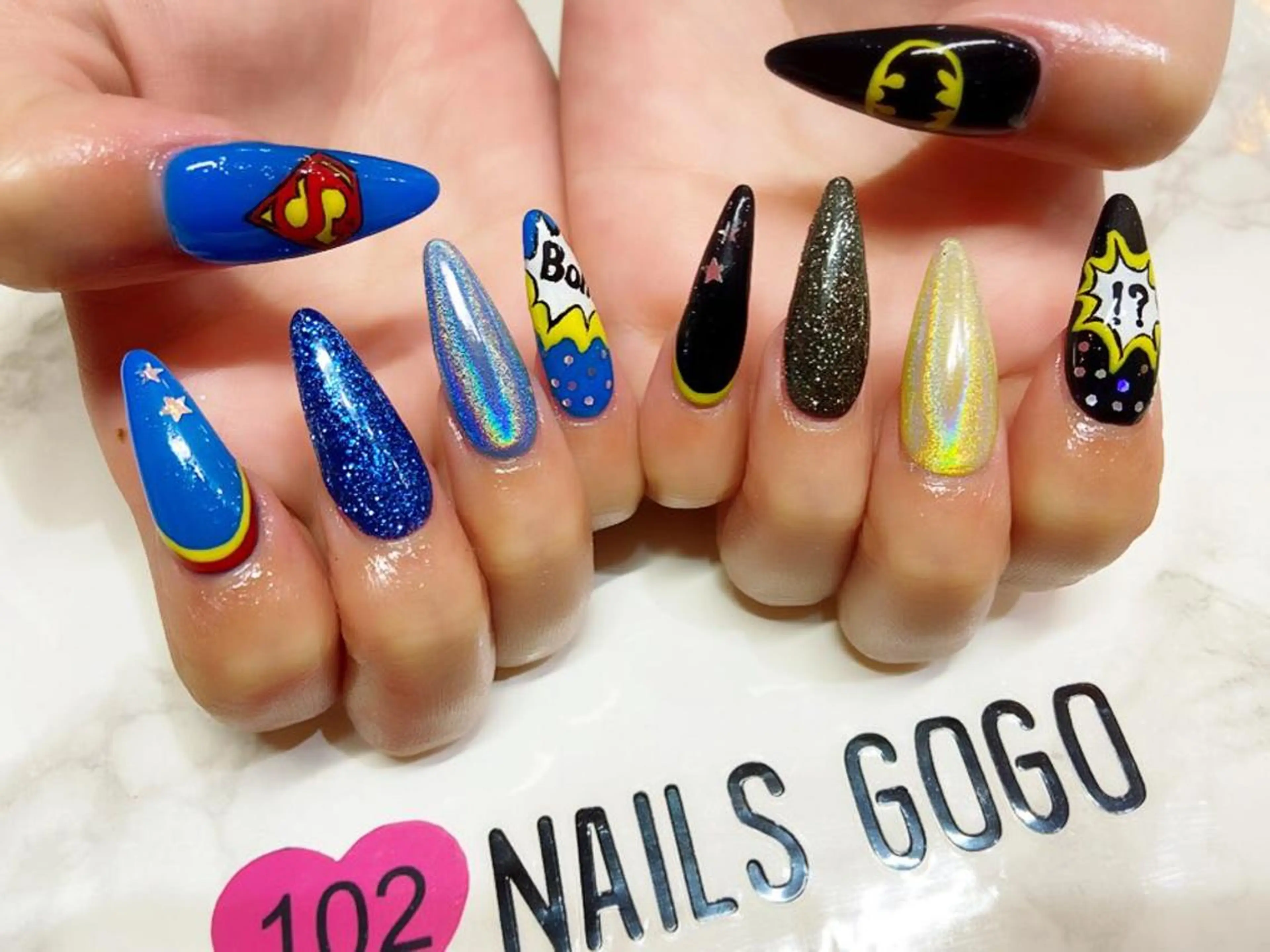ロング カラー メンズ キッズ ネイル NAILSGOGO shibuyaのネイルデザイン