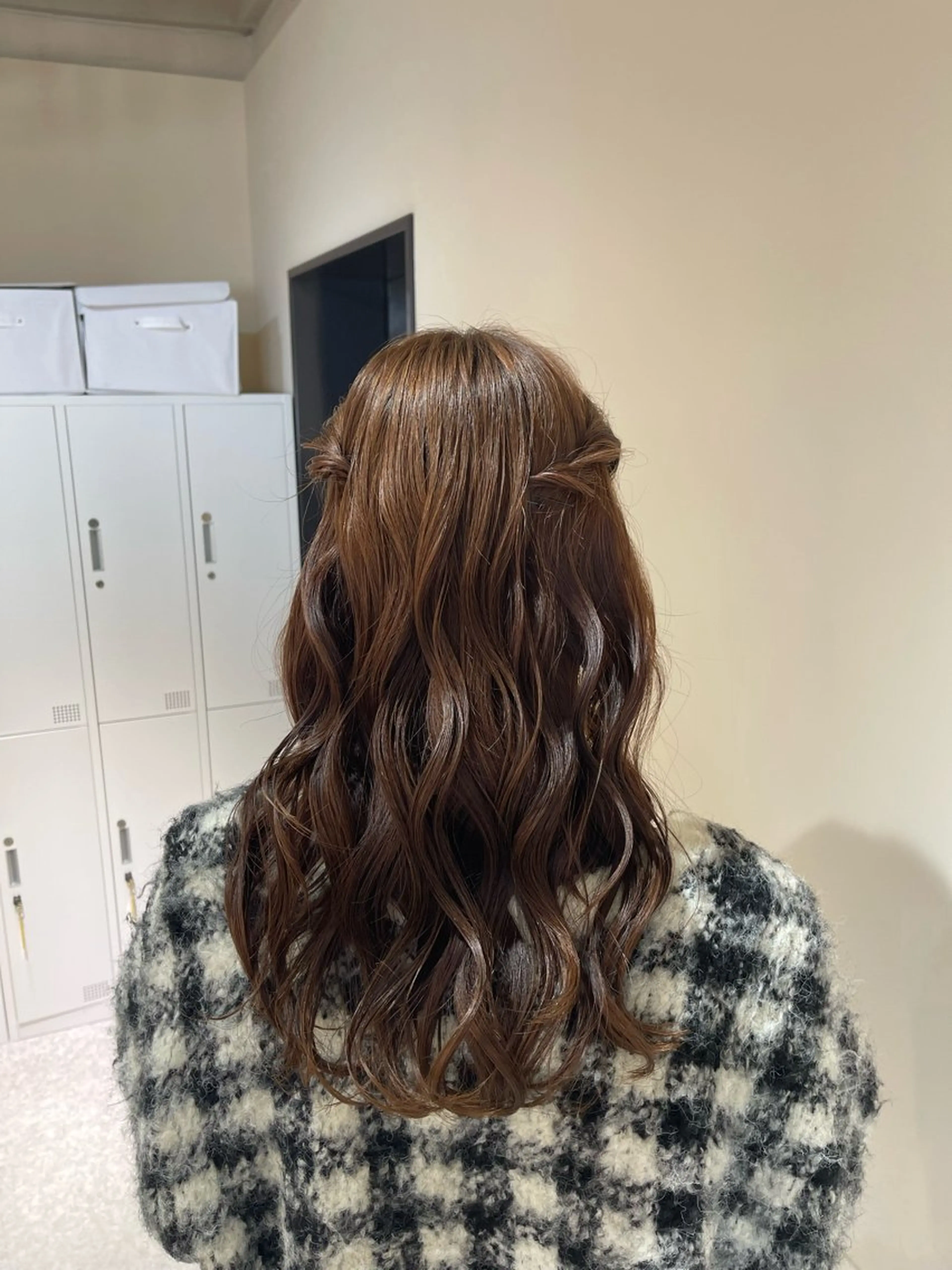 セミロング ヘアアレンジ ヘアセット 【haire】ヘアリ ー🎀mitsukiのヘアスタイル