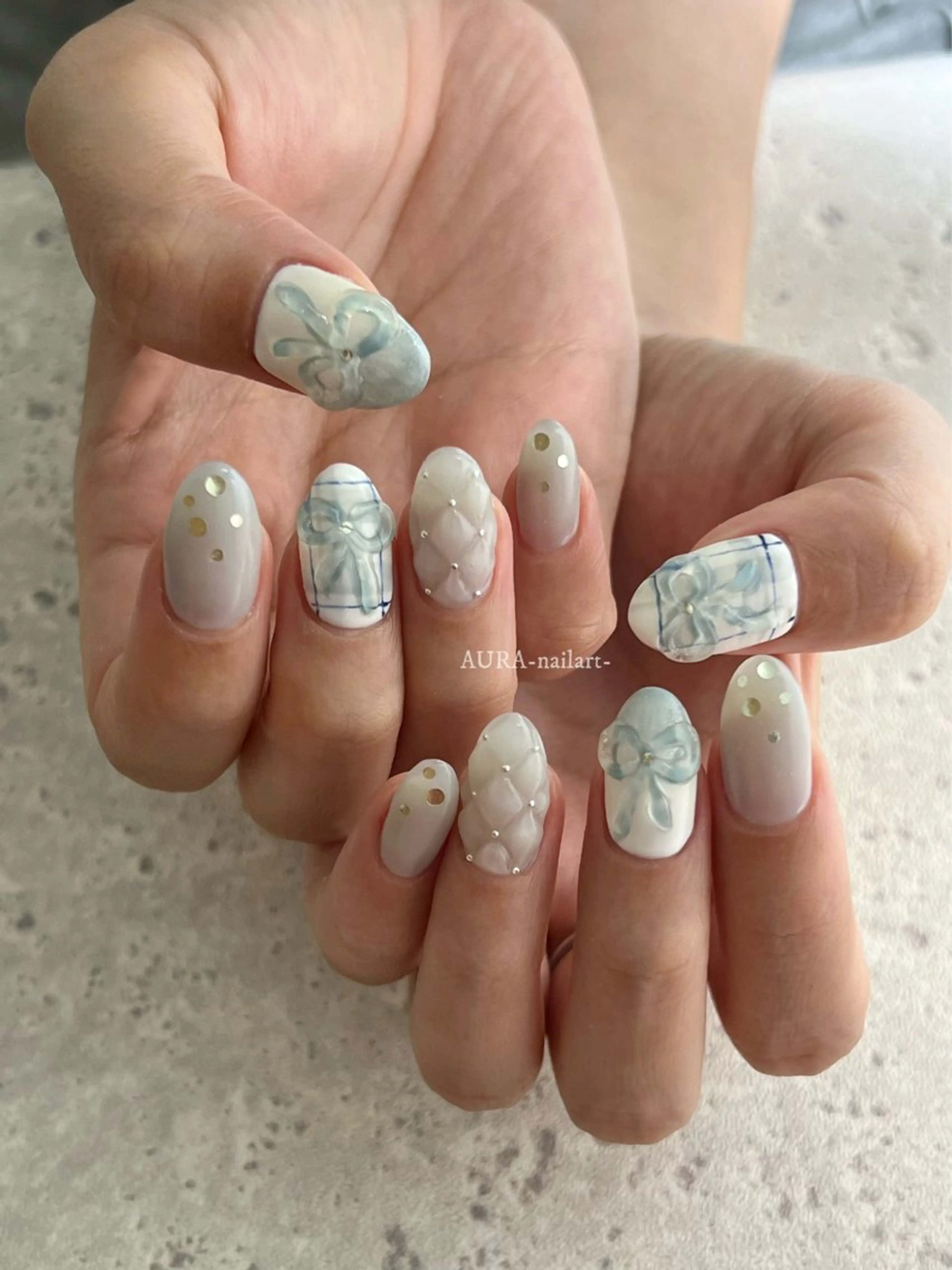ネイル ハンドネイル フットネイル AURA nailartのネイルデザイン