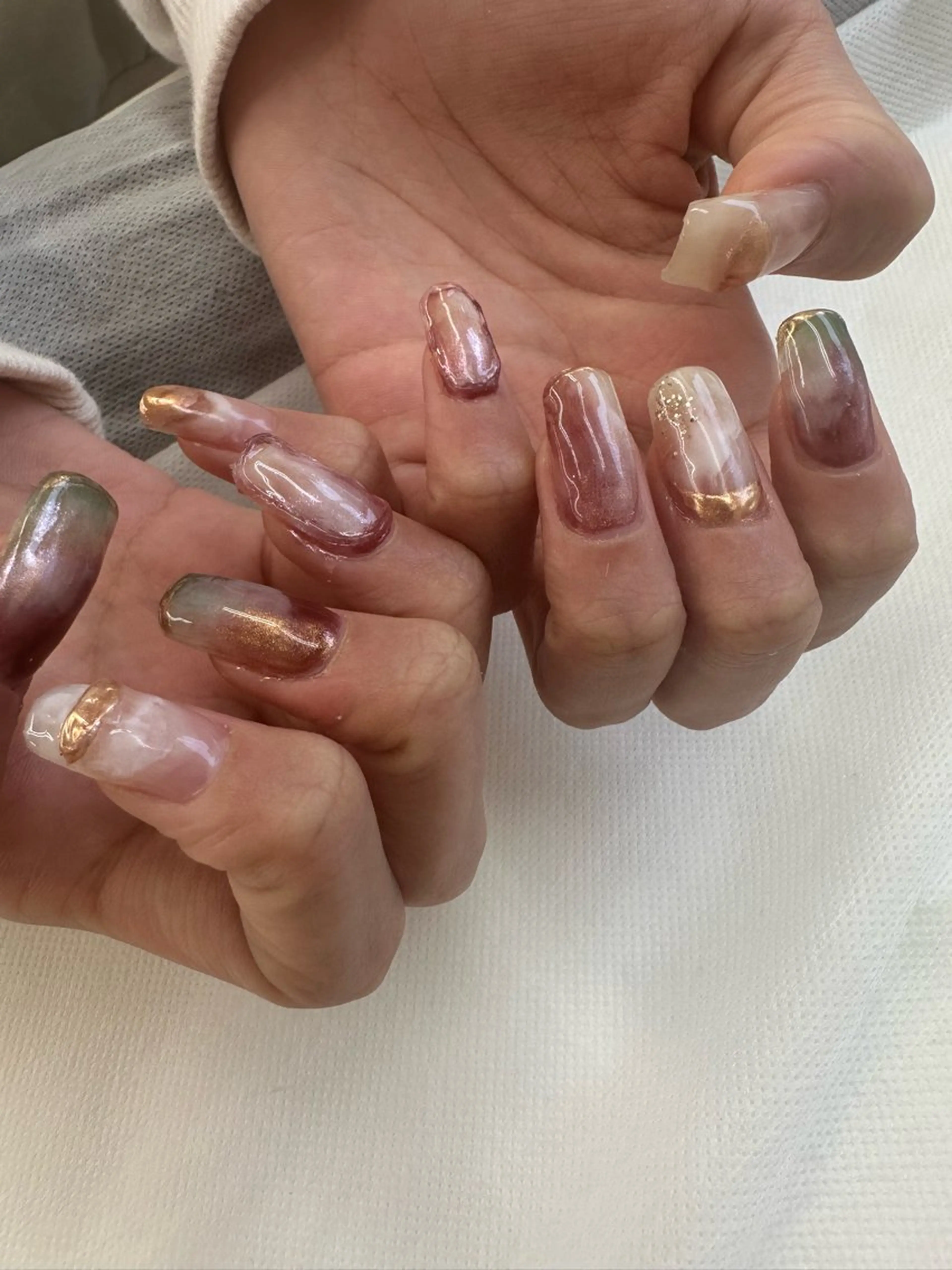 ネイル ニュアンスネイル ふなば さとみのネイルデザイン