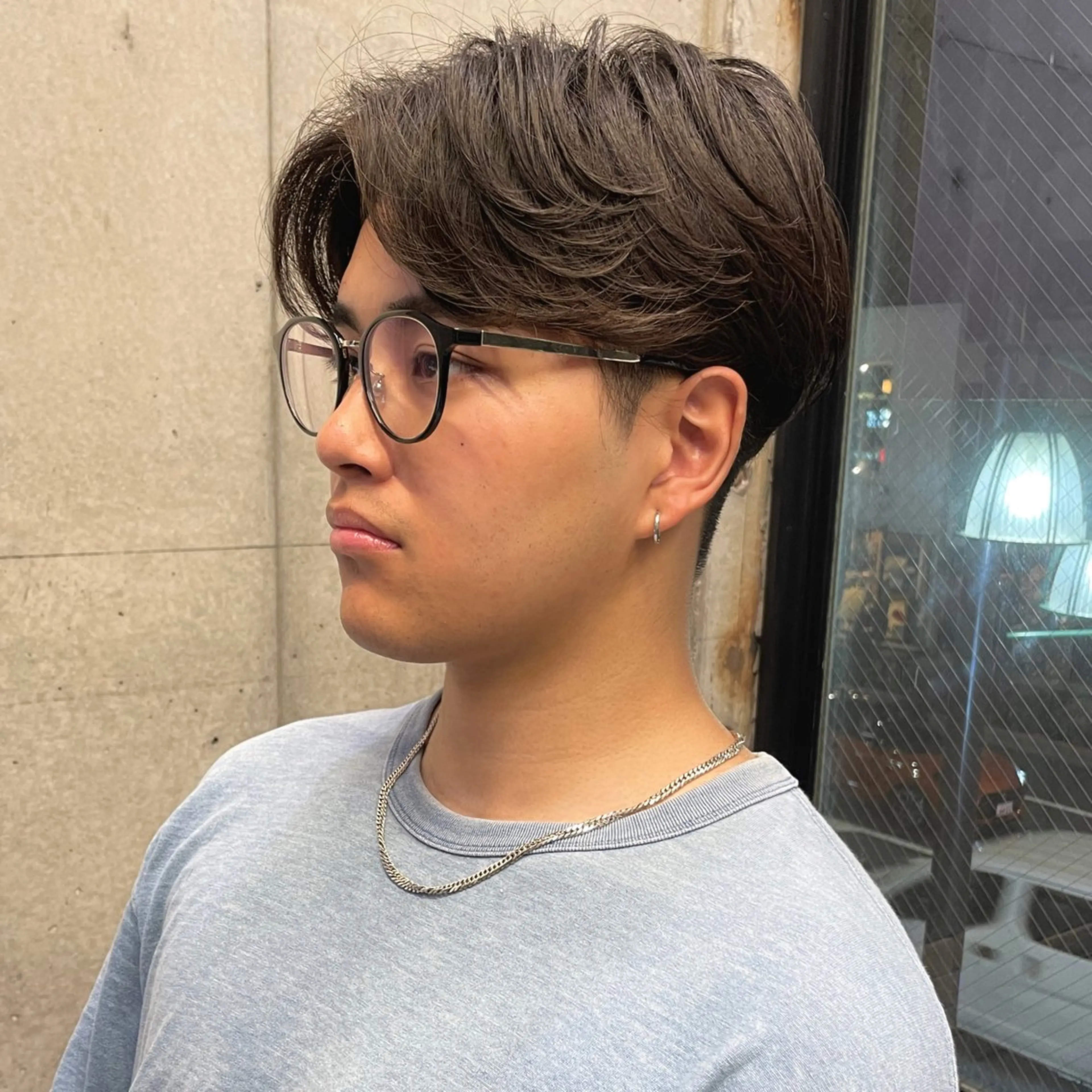 ミディアム パーマ メンズ LIBERTY-A所属・渡部 仁太のヘアスタイル