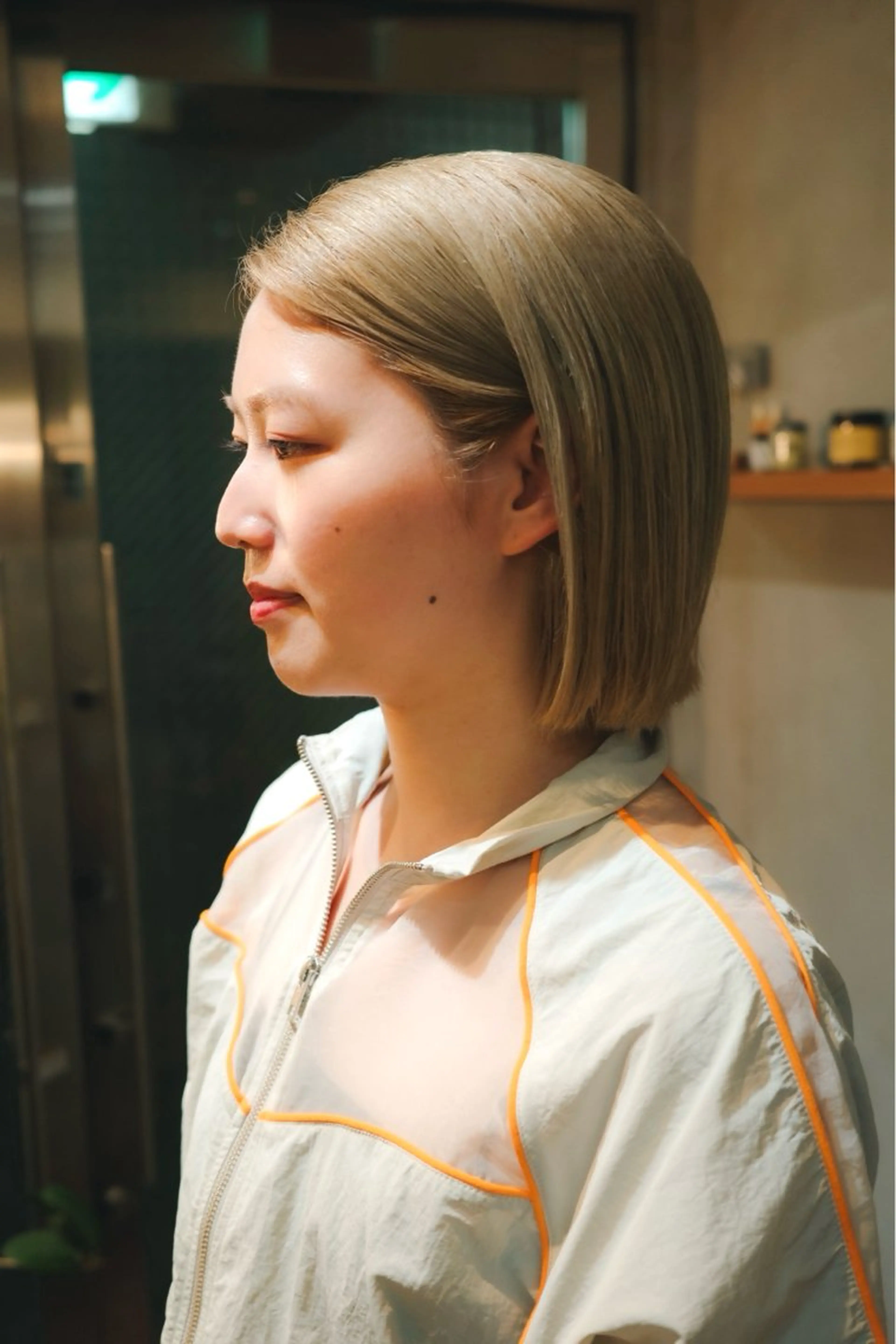 ショート 切りっぱなしボブ ワンレンボブ ボブ カット トリートメント 小野 龍樹のヘアスタイル