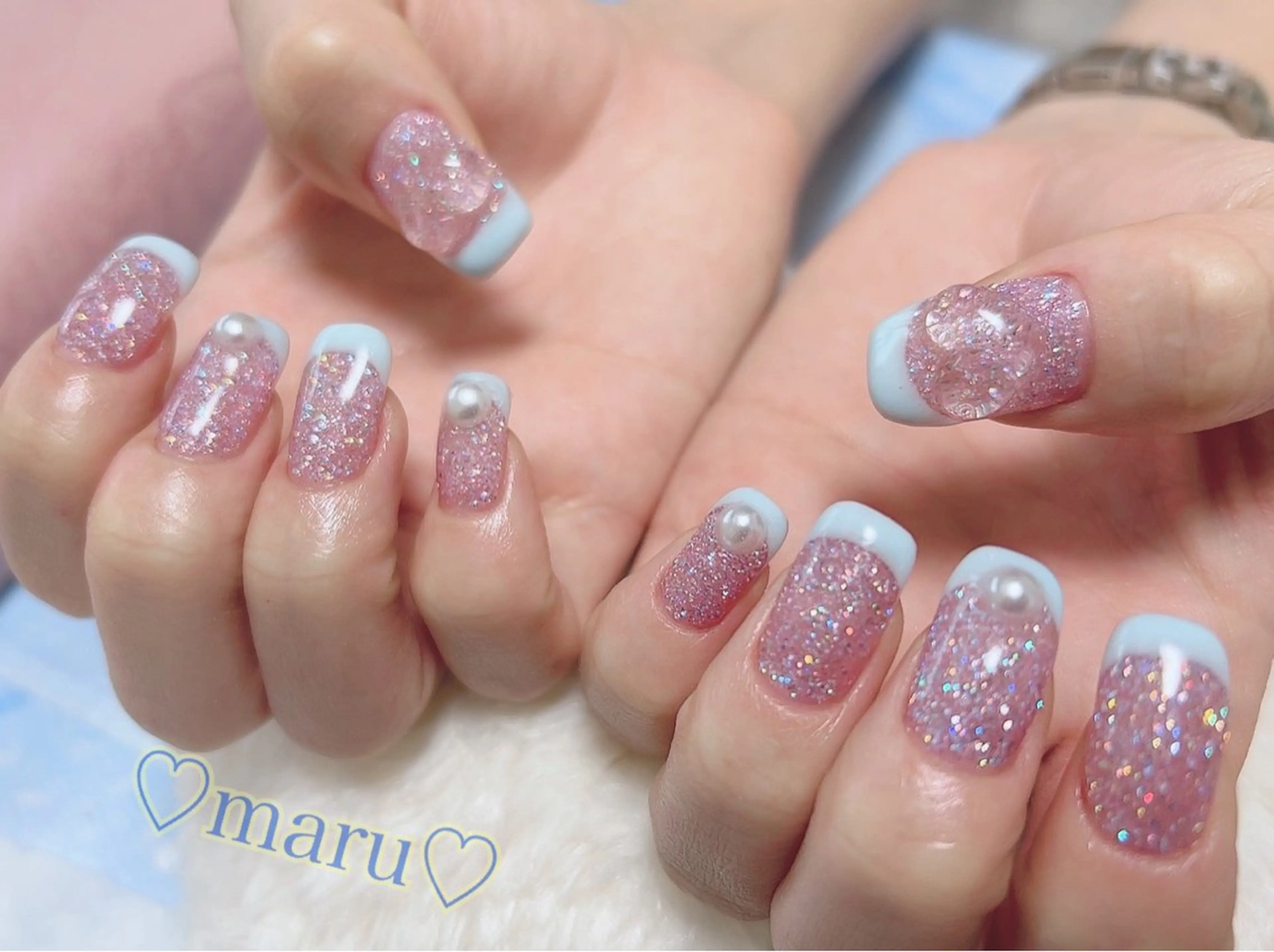 ネイル ハンドネイル フットネイル まるみ♡8/25- 31お休み🙇‍♀️のネイルデザイン