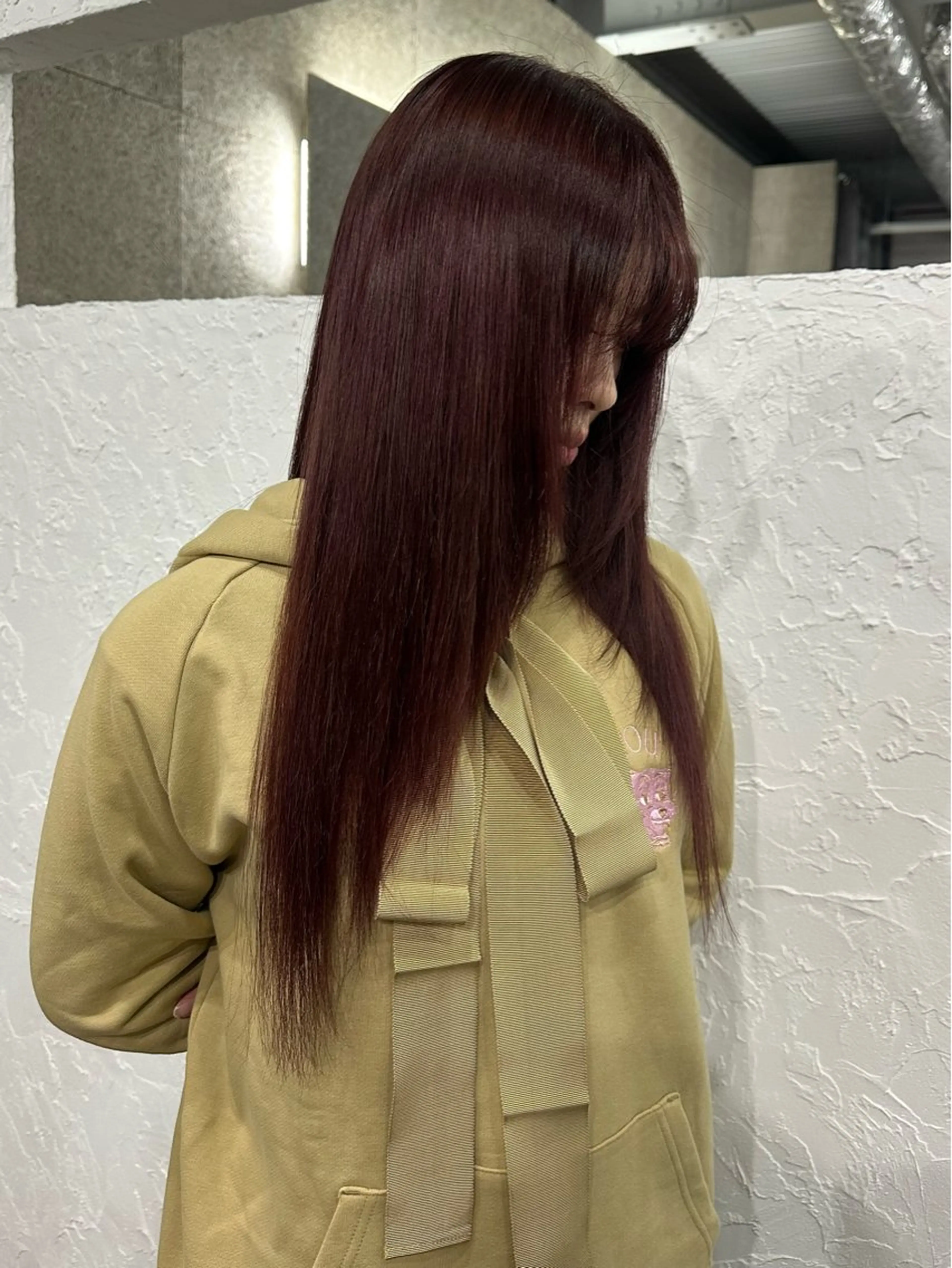セミロング Iwama momokaのヘアスタイル