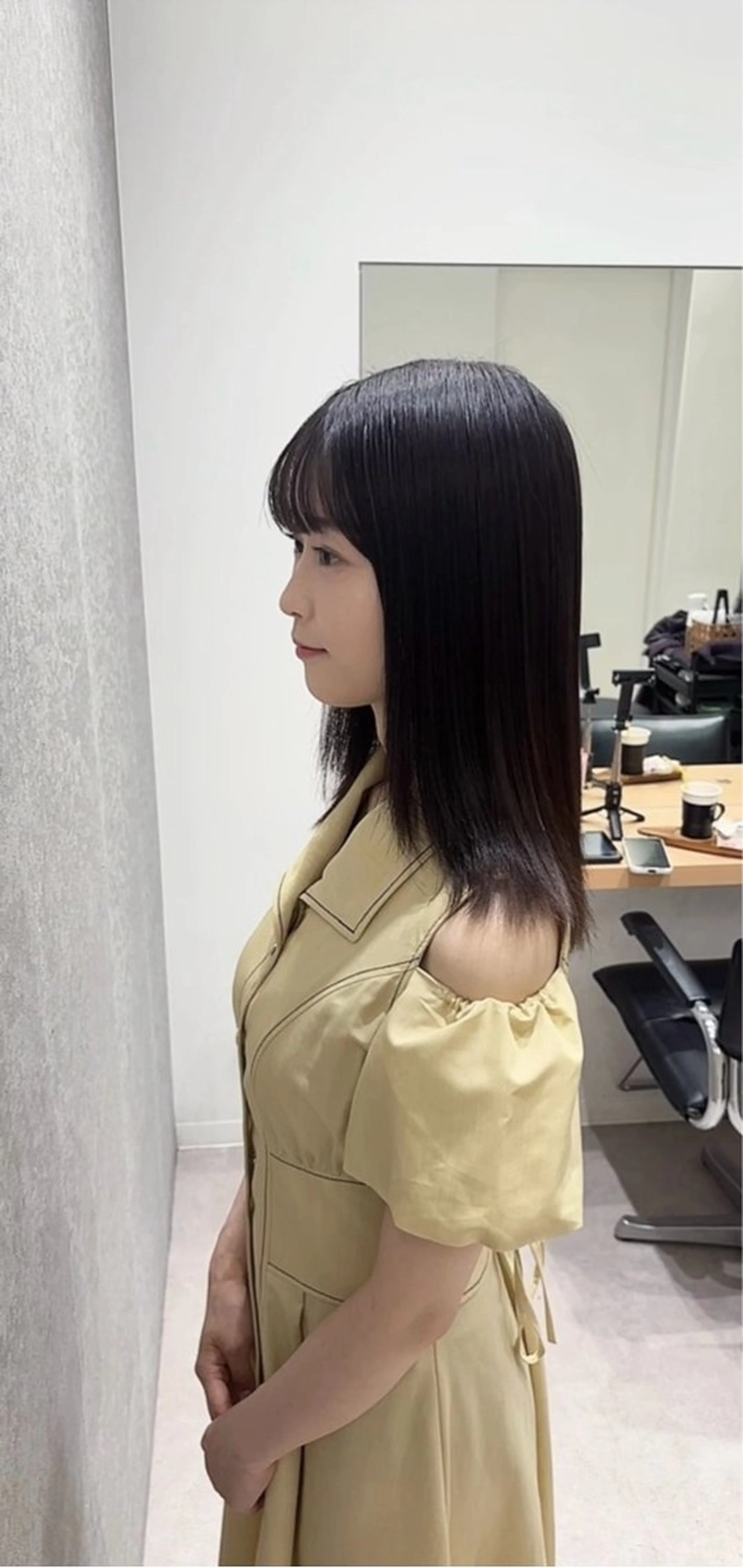 セミロング 髪質改善 トリートメント トリートメント ヘッドスパ GOTODAY  SHAiRE SALON　新宿Aura店所属・髪質改善ヘアケア 艶髪特化/上田のヘアスタイル