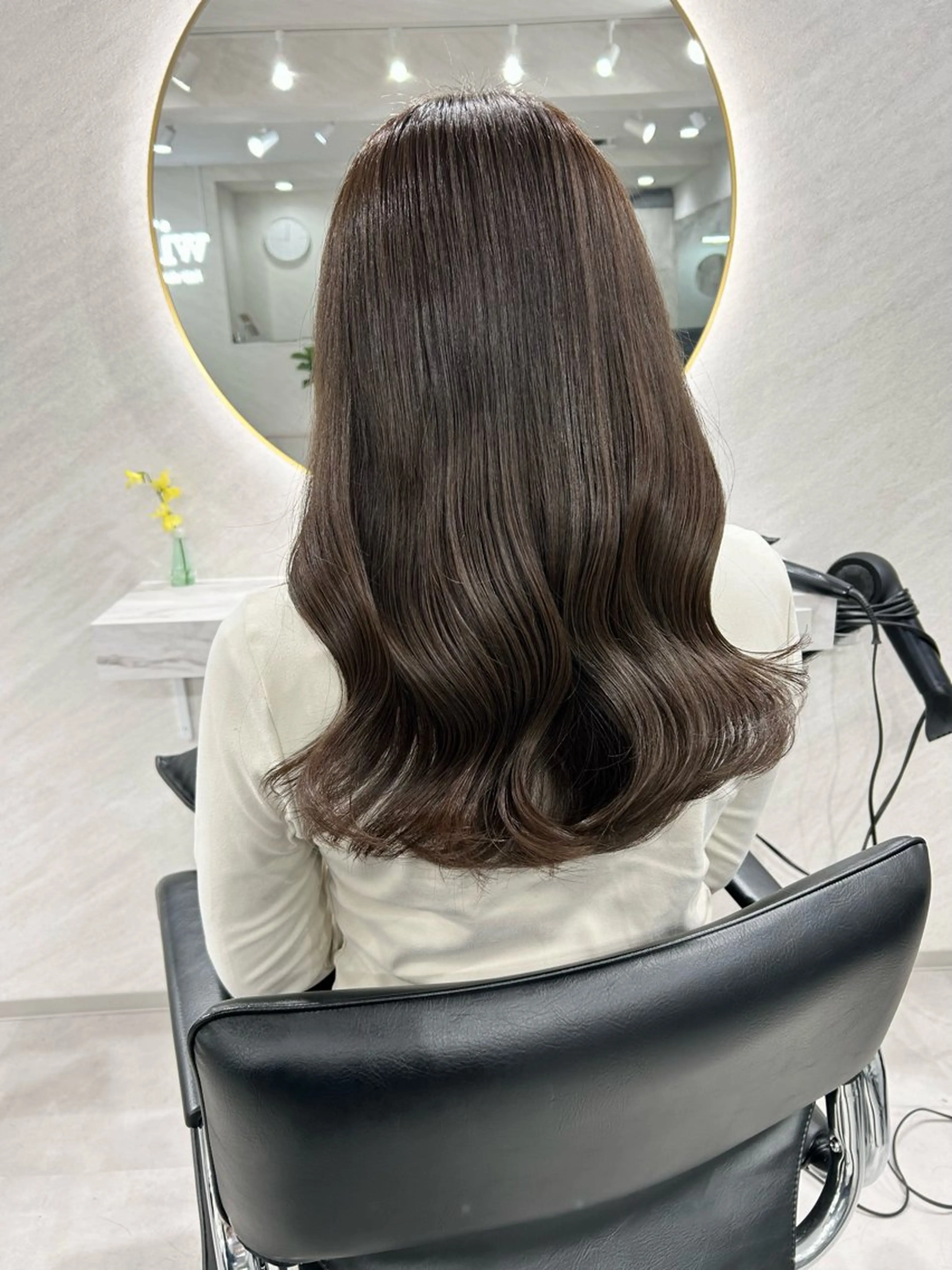 ロング カラー カット ヘアカラー トリートメント 髪質改善will hairdesignのヘアスタイル