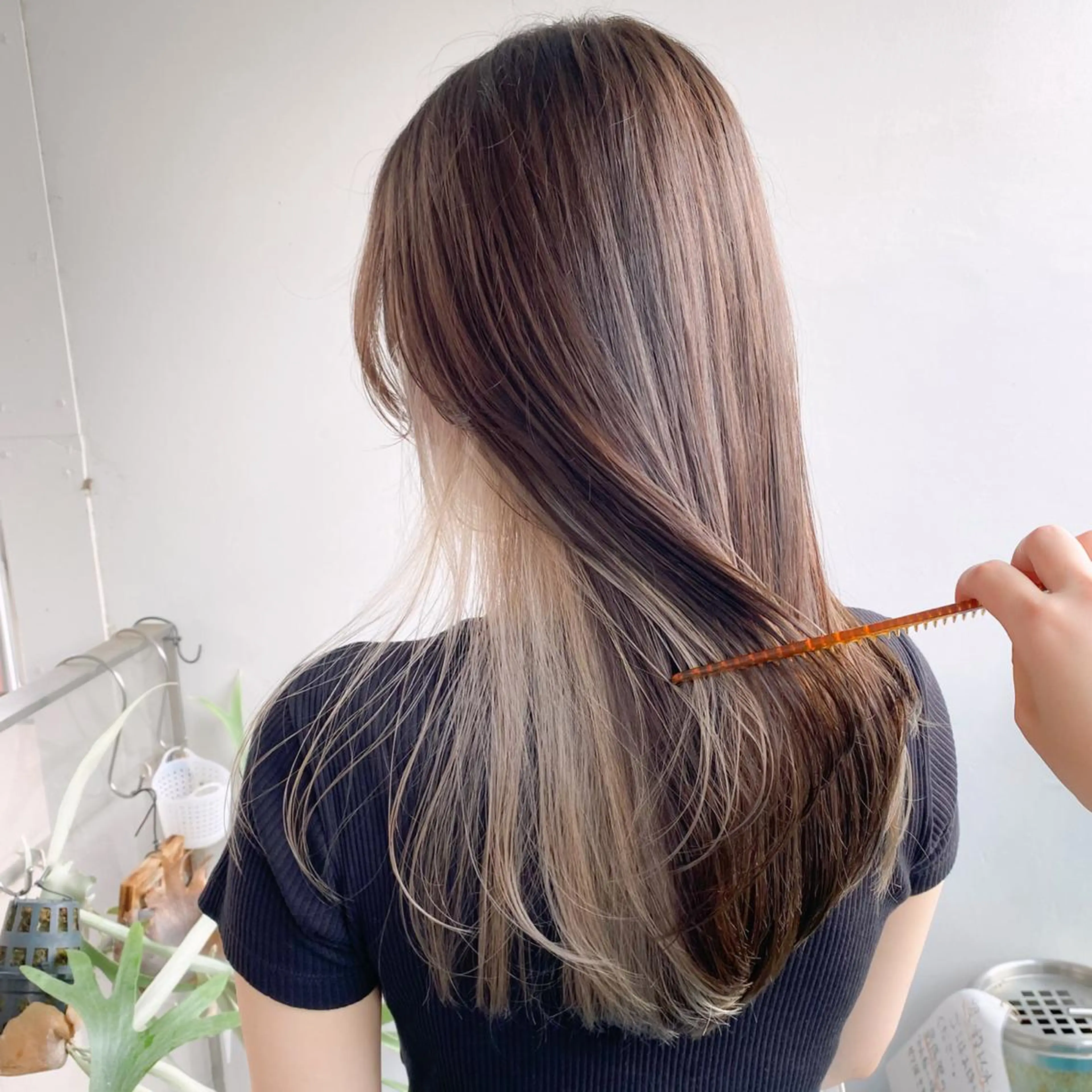 ミディアム カラー カット ヘアカラー トリートメント 中屋恵美🎨 Designカラーのヘアスタイル