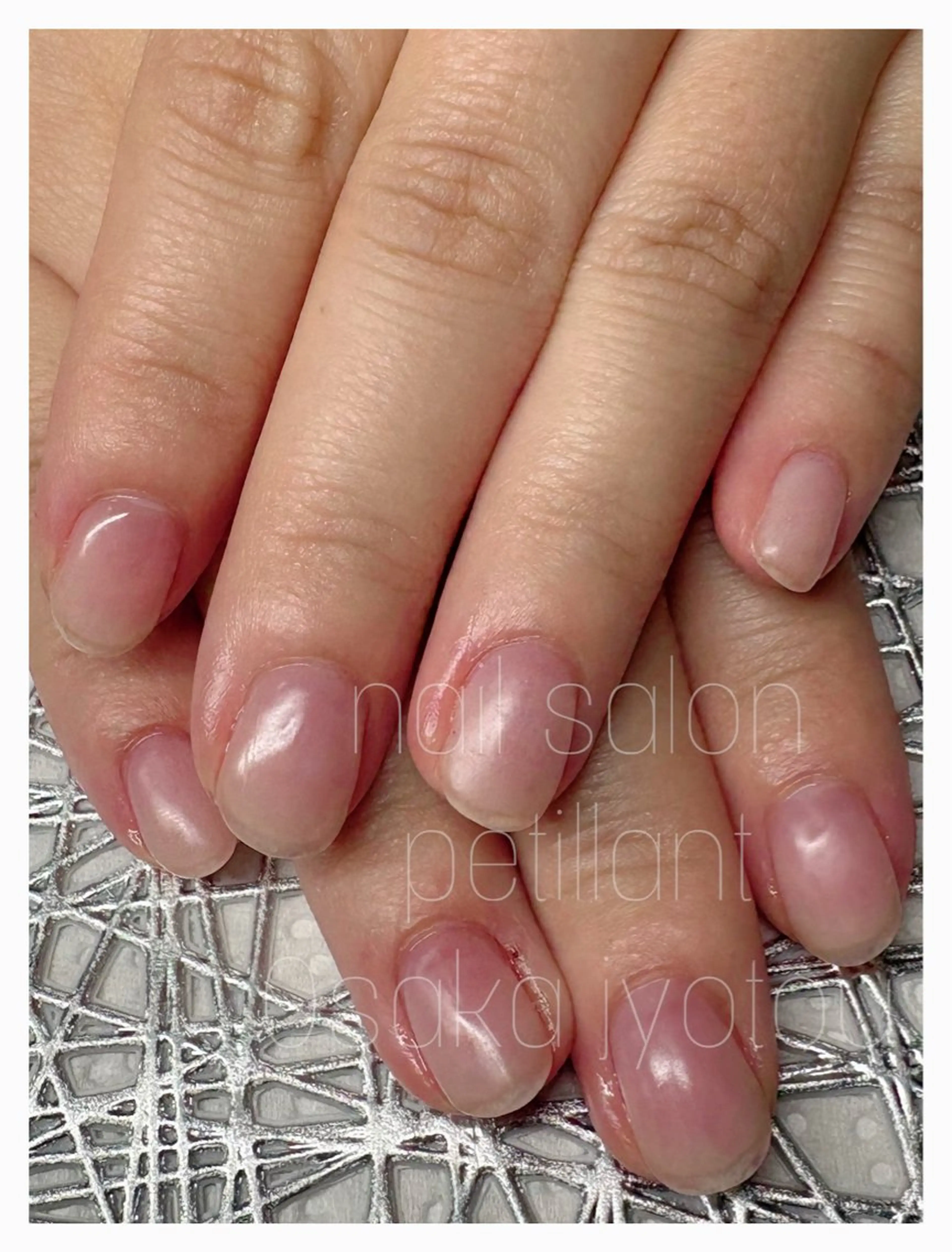 ネイル クリアネイル ショートネイル ハンドネイル ハンドケア petillant所属・nail salon petillantのネイルデザイン