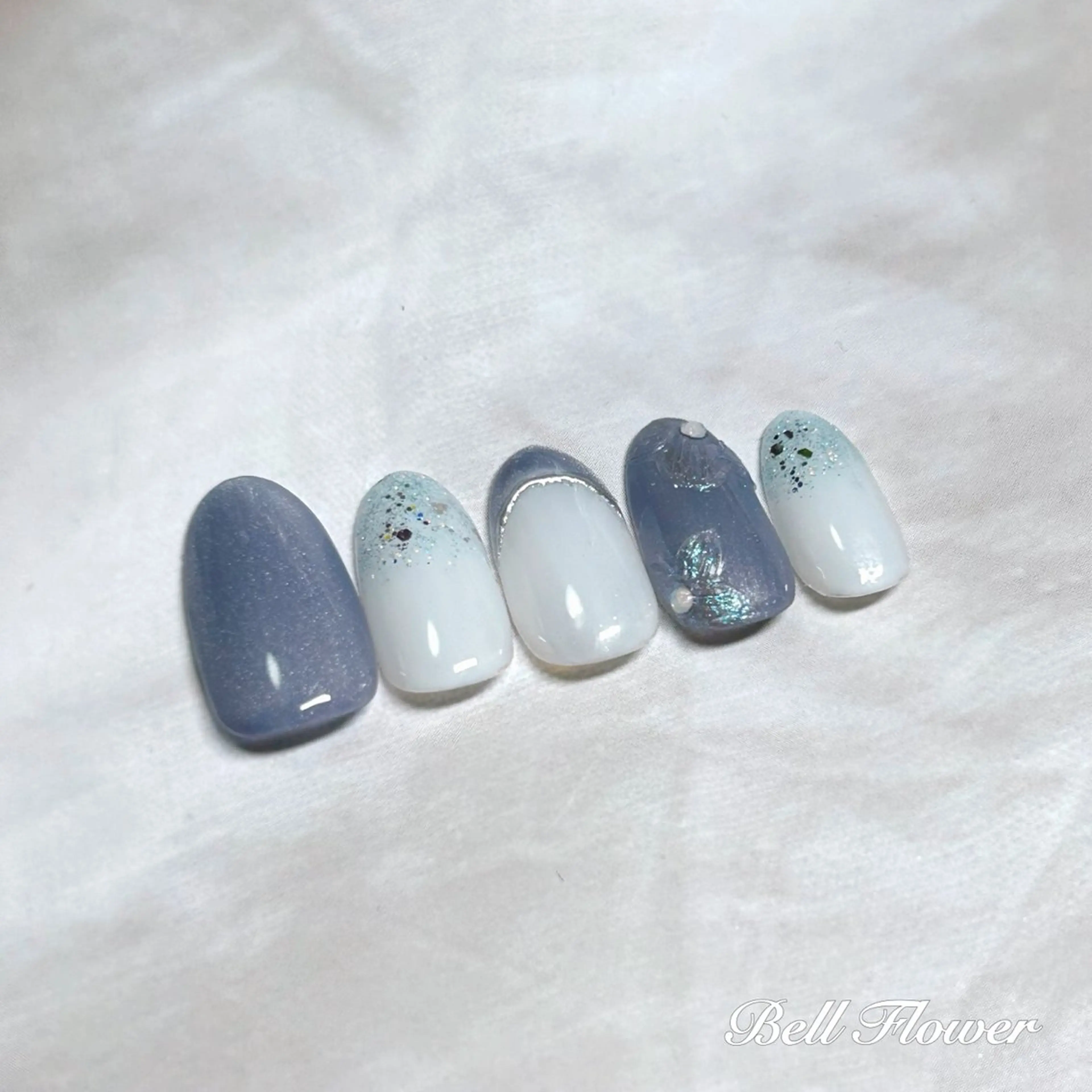 ネイル ハンドネイル Bell Flowerのネイルデザイン