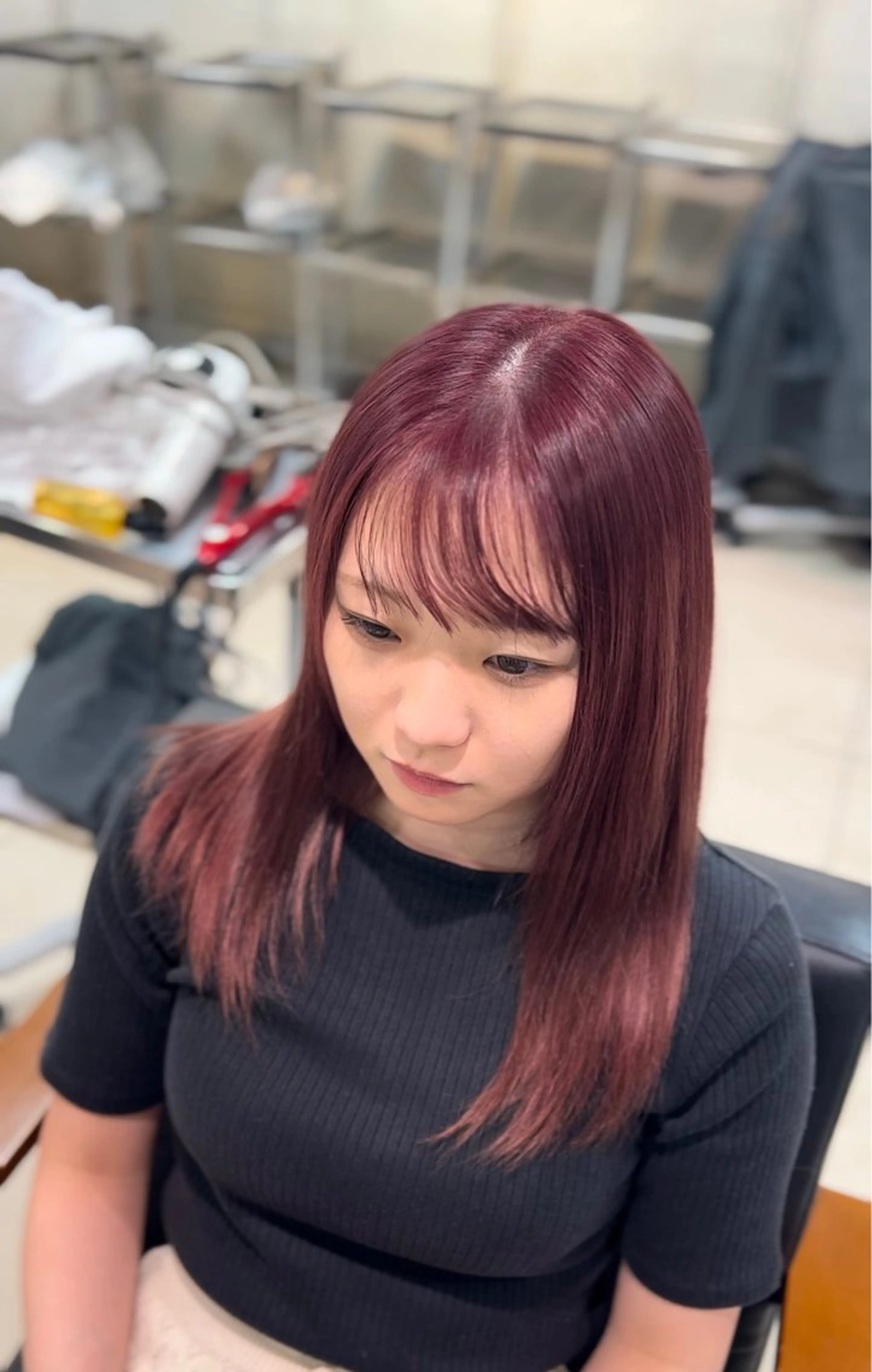 セミロング カラー 仁 🐺のヘアスタイル