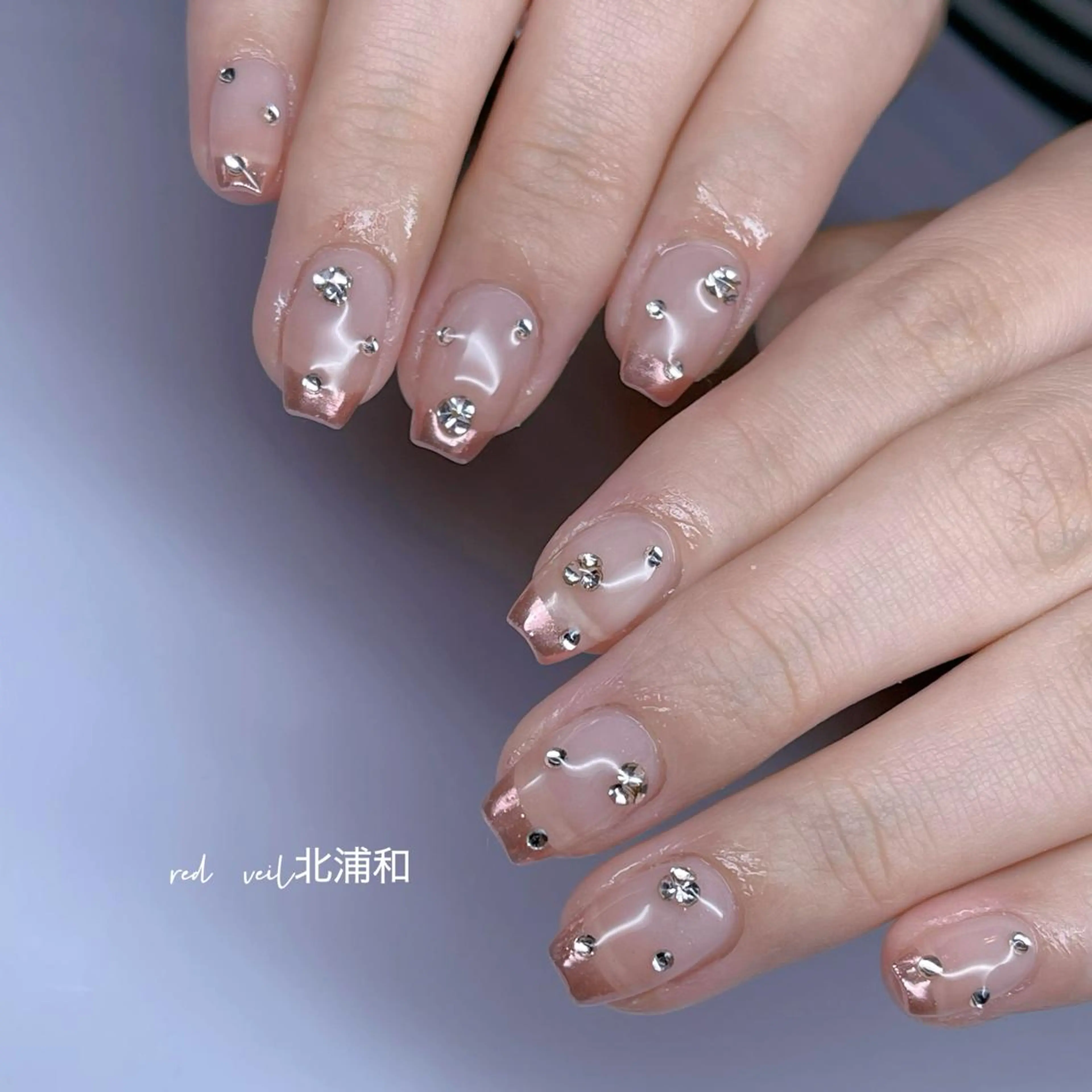 ショート ネイル ハンドネイル 長さ出し専門 nynaのネイルデザイン