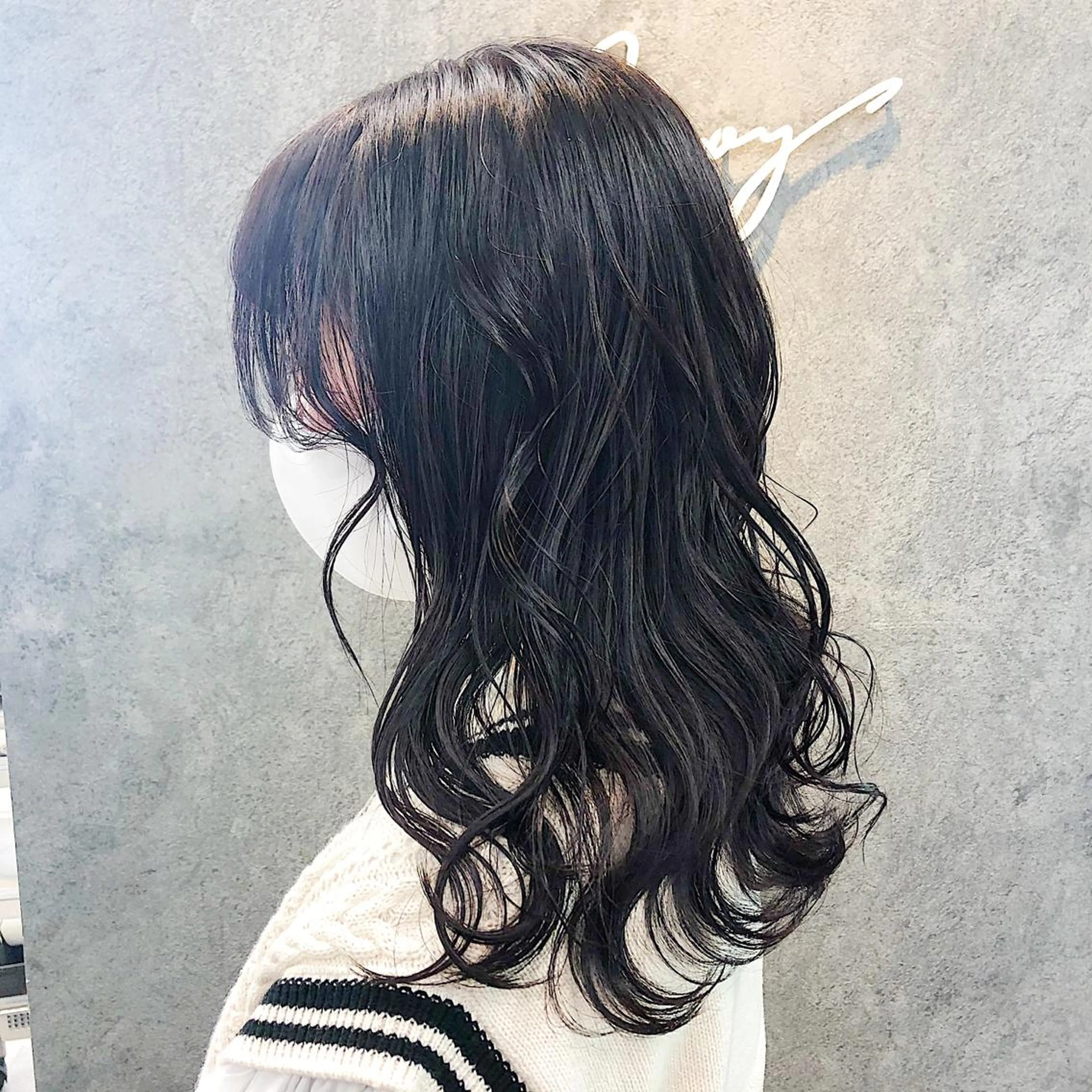 セミロング アッシュ カット ヘアカラー トリートメント 所渉/韓国レイヤー /ウルフカットのヘアスタイル