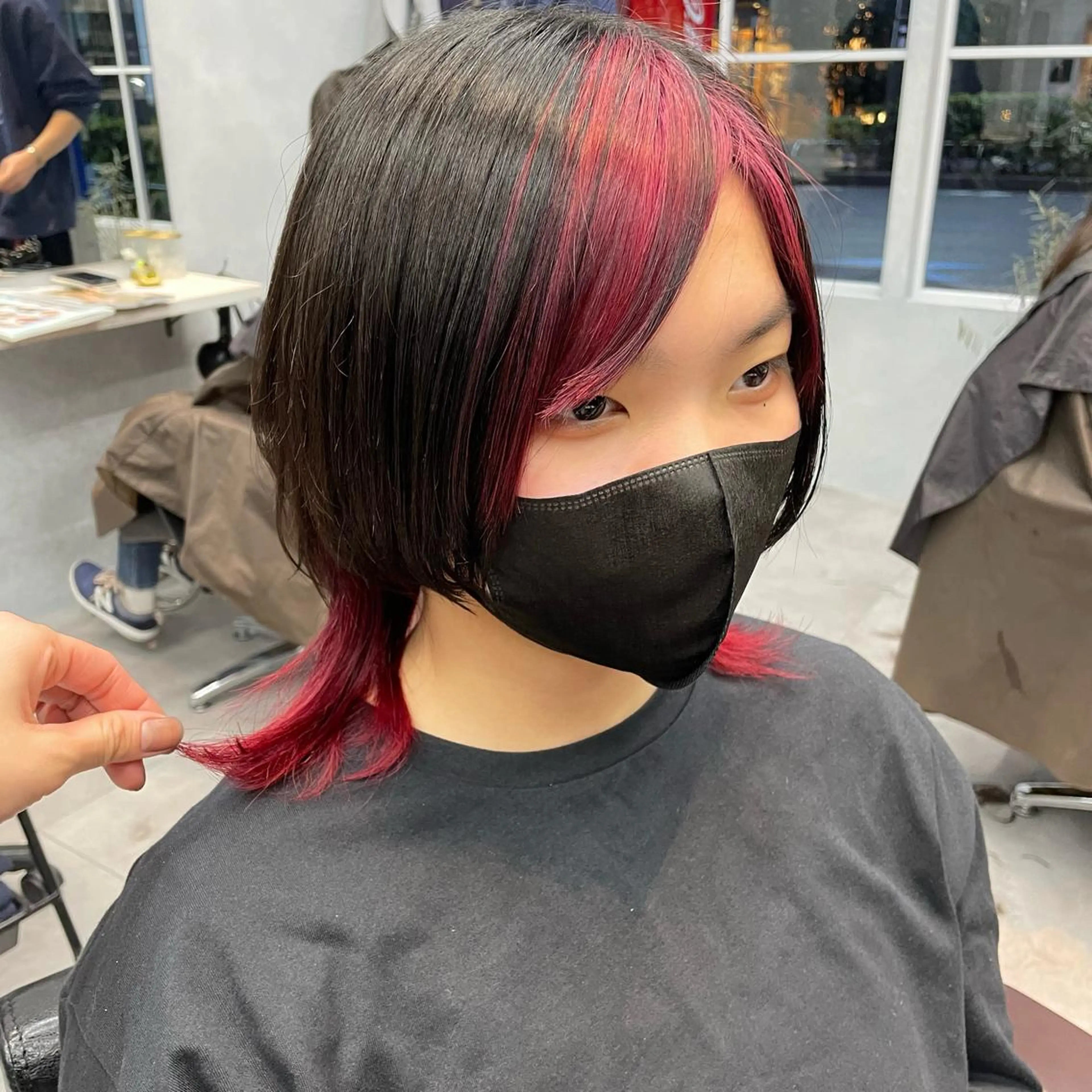 ミディアム カット ヘアカラー 🫧艶髪/ブリーチ 🐳honami🫧のヘアスタイル