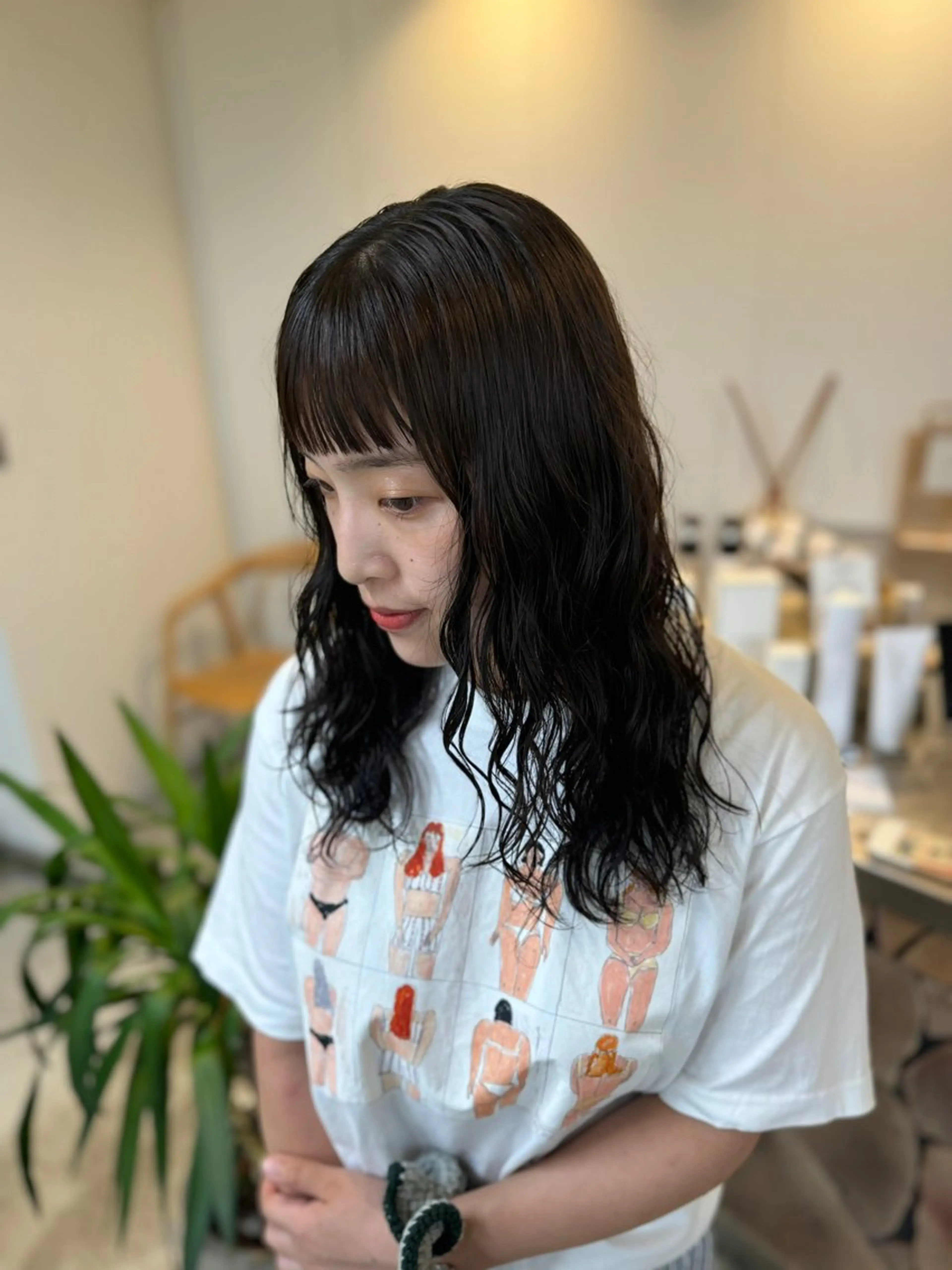 セミロング カラー ヘアカラー トリートメント fand / hinaのヘアスタイル