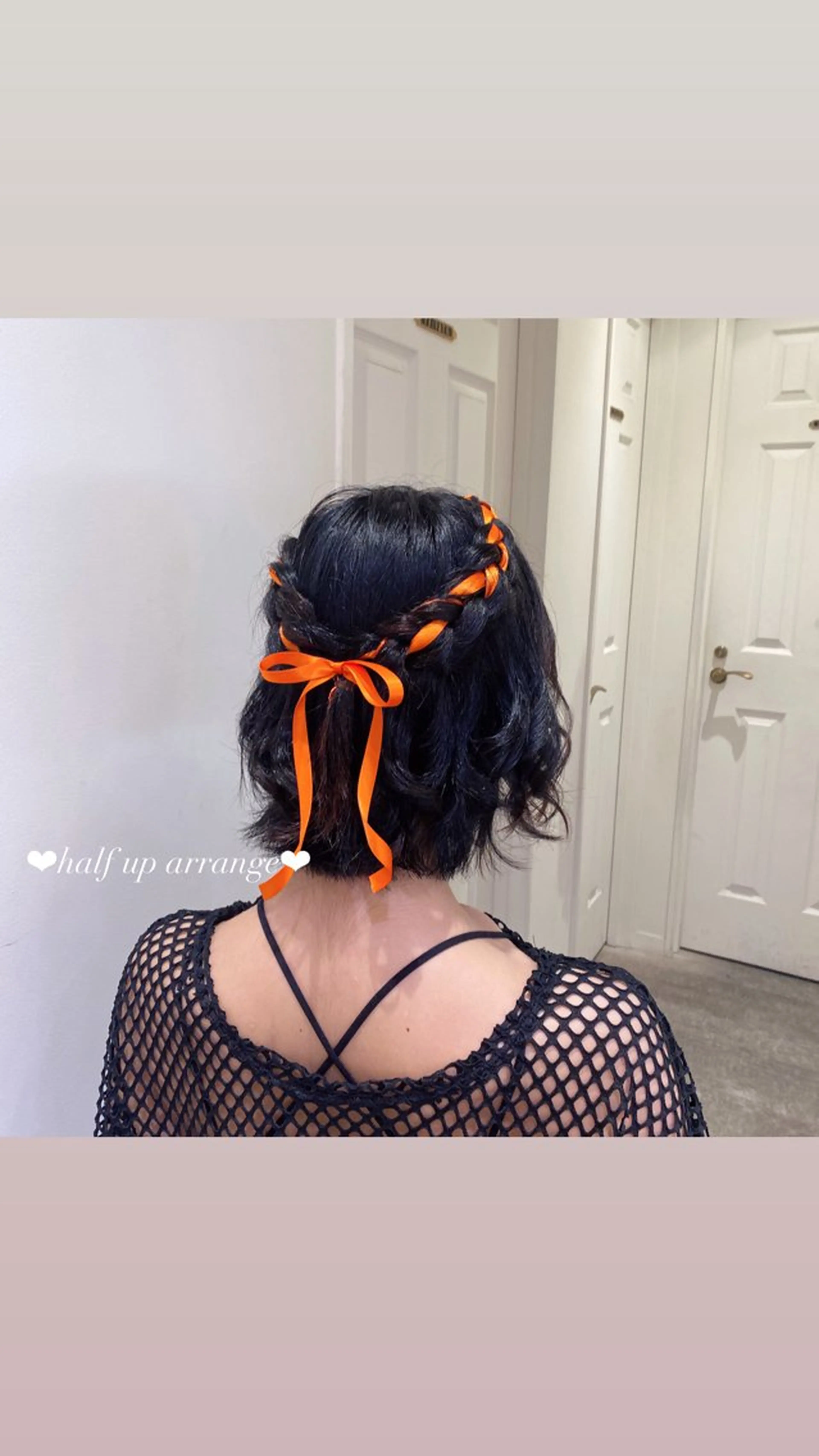 ヘアアレンジ ハーフアップ 🎀ツヤカラー🎀 暖色カラー/amiのヘアスタイル