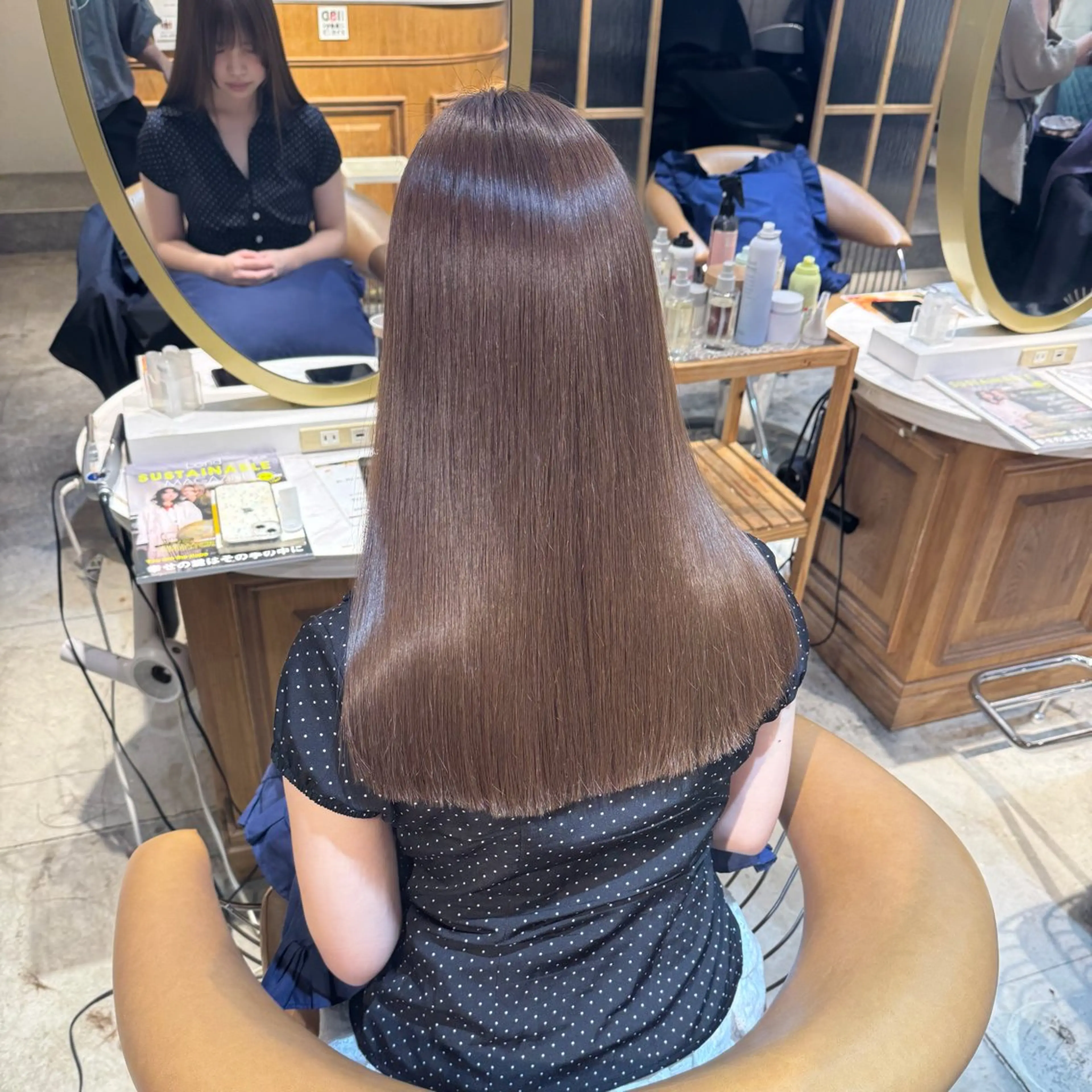 ロング 髪質改善 縮毛矯正 カット ヘアカラー トリートメント ヘアセット 髪質改善/ボブ /韓国/erikoのヘアスタイル