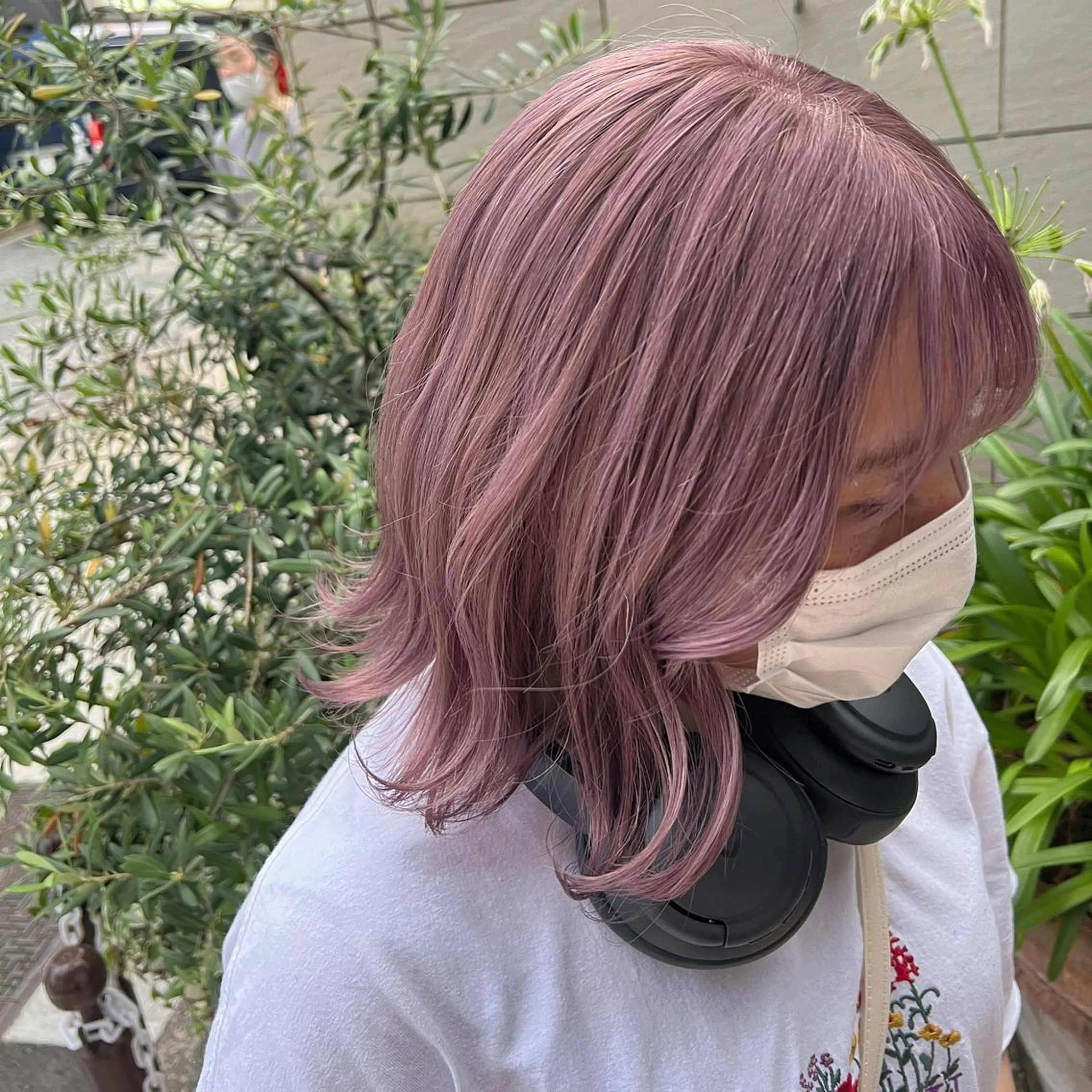 ミディアム カラー ヘアカラー 🤍細矢 杏奈／ 韓国風ヘア🤍のヘアスタイル