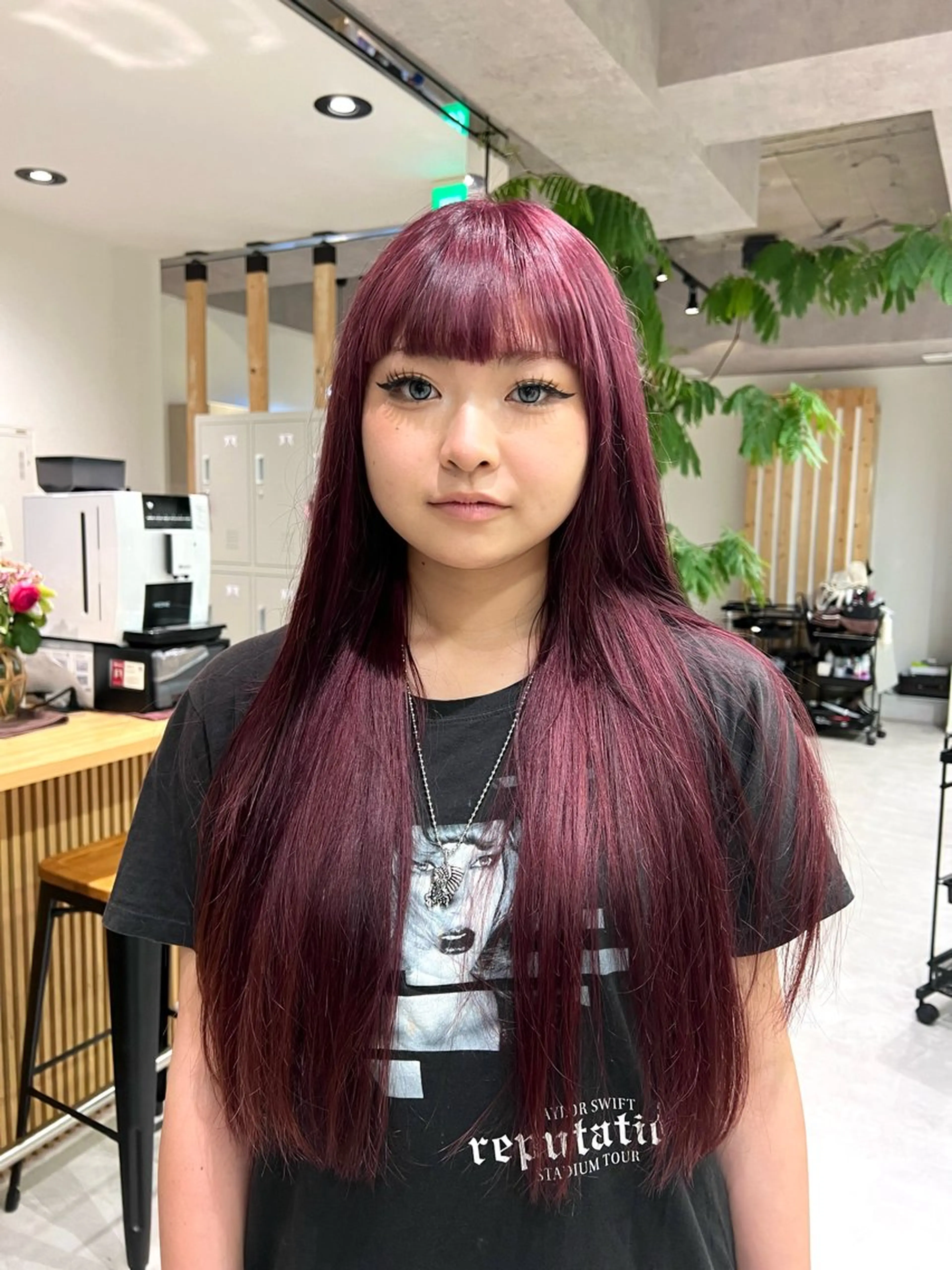 ロング カラー ヘアカラー ダブルカラーブリーチ 髪質改善　縮毛矯正のヘアスタイル