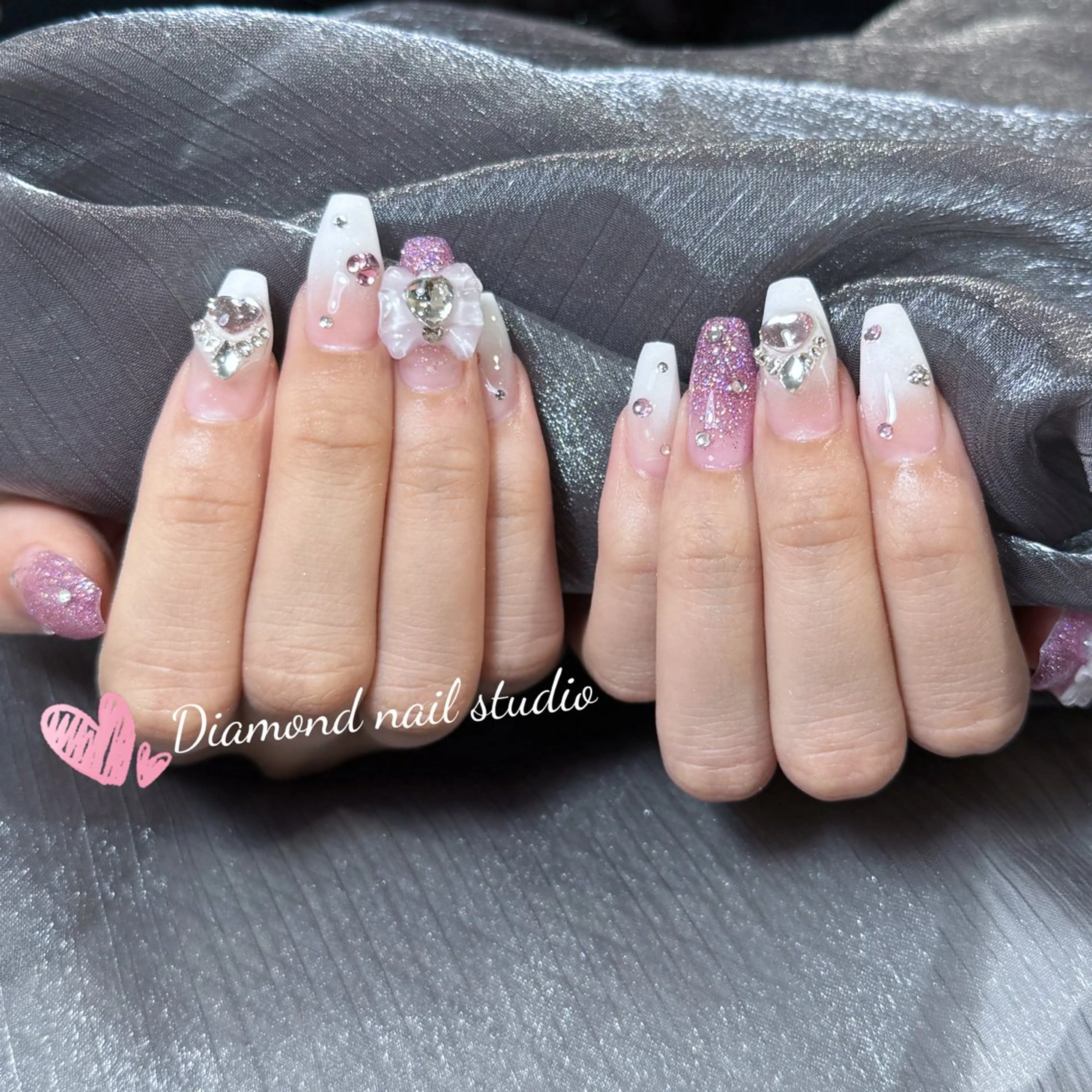 ネイル ハンドネイル ハンドケア Diamond 🧚🏻‍♀️のネイルデザイン
