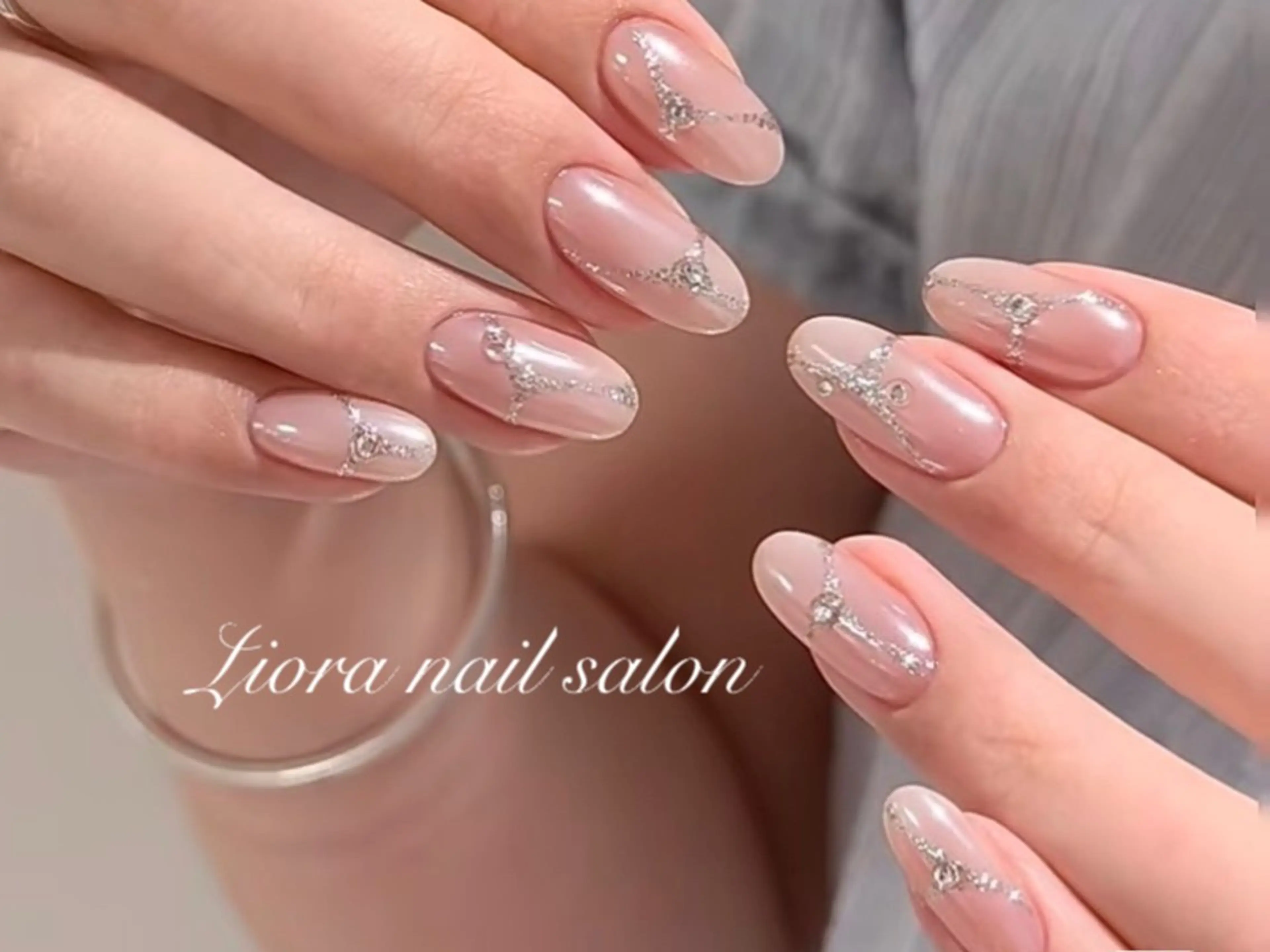 ネイル チークネイル フットネイル フレンチネイル ジェルネイル ガーリー Liora ネイルサロン所属・Liora nail salonのネイルデザイン