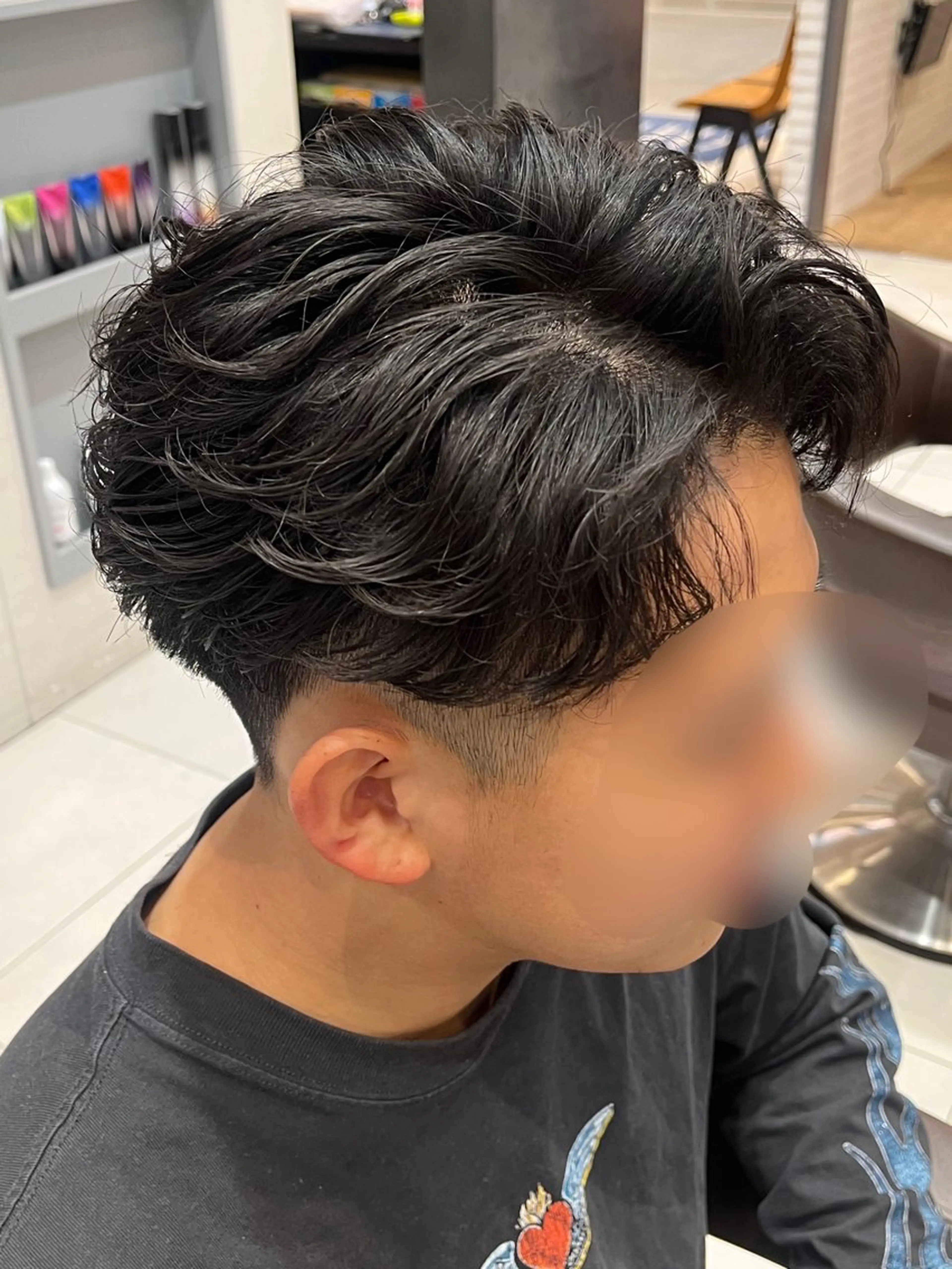 メンズ カット パーマ 小野 湊来のヘアスタイル