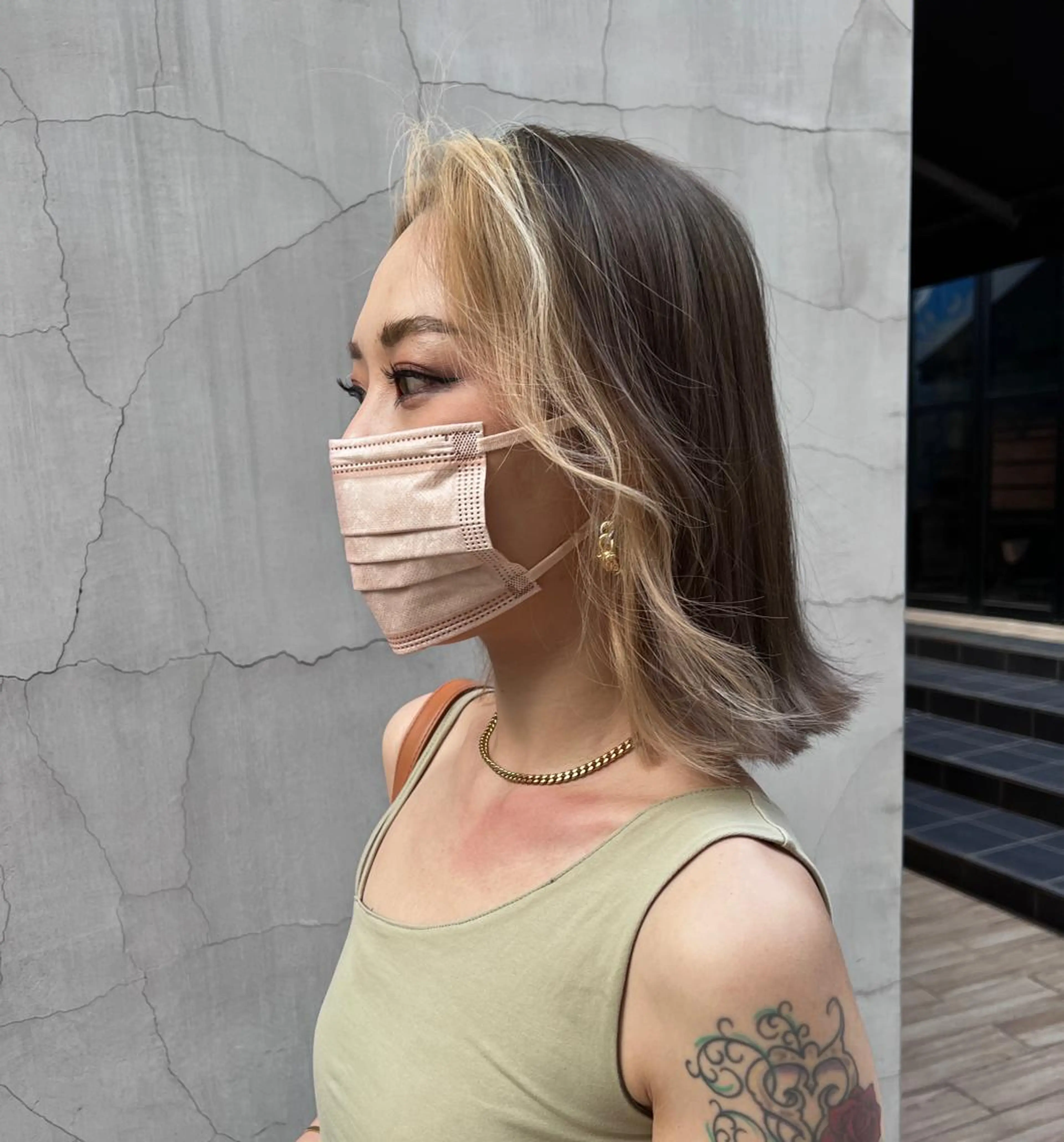 ミディアム カット ヘアカラー トリートメント ally hairsalon所属・Emi .のヘアスタイル