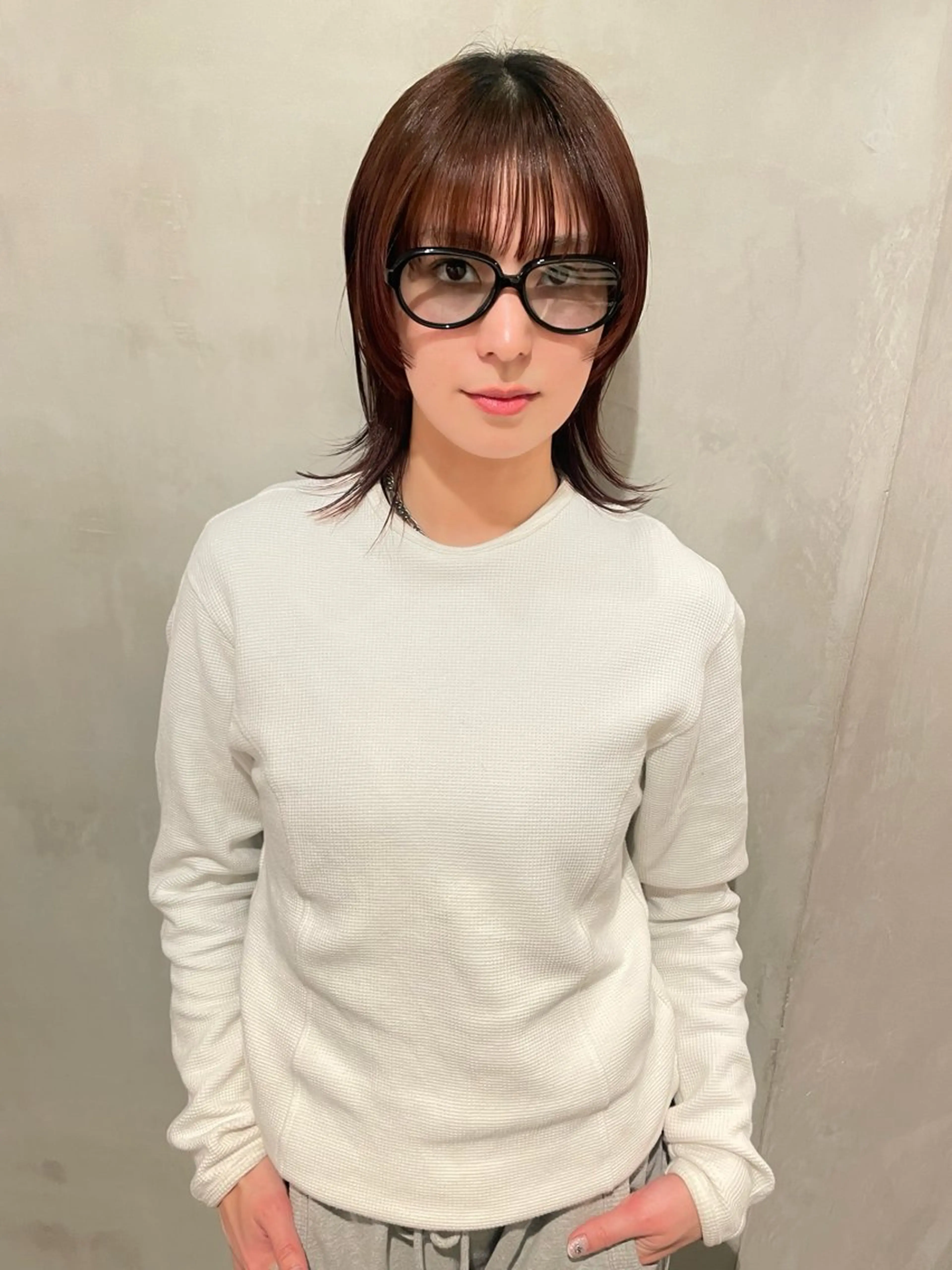 ミディアム カット トリートメント 優 作のヘアスタイル