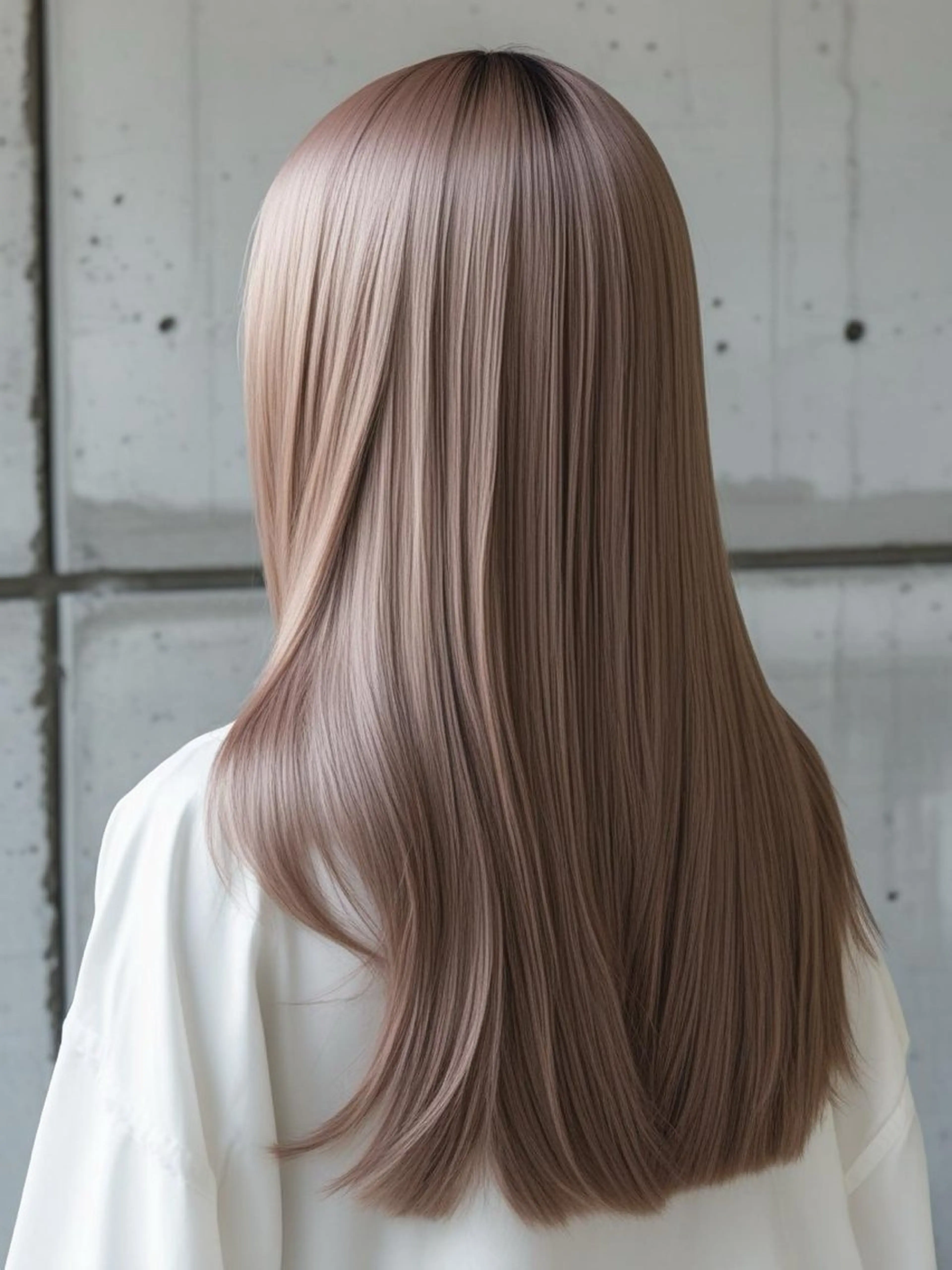ロング カラー ベージュカラー ブリーチ ミルクティーベージュ ヘアカラー トリートメント ☘️em HAIR 内藤光哉🍀のヘアスタイル