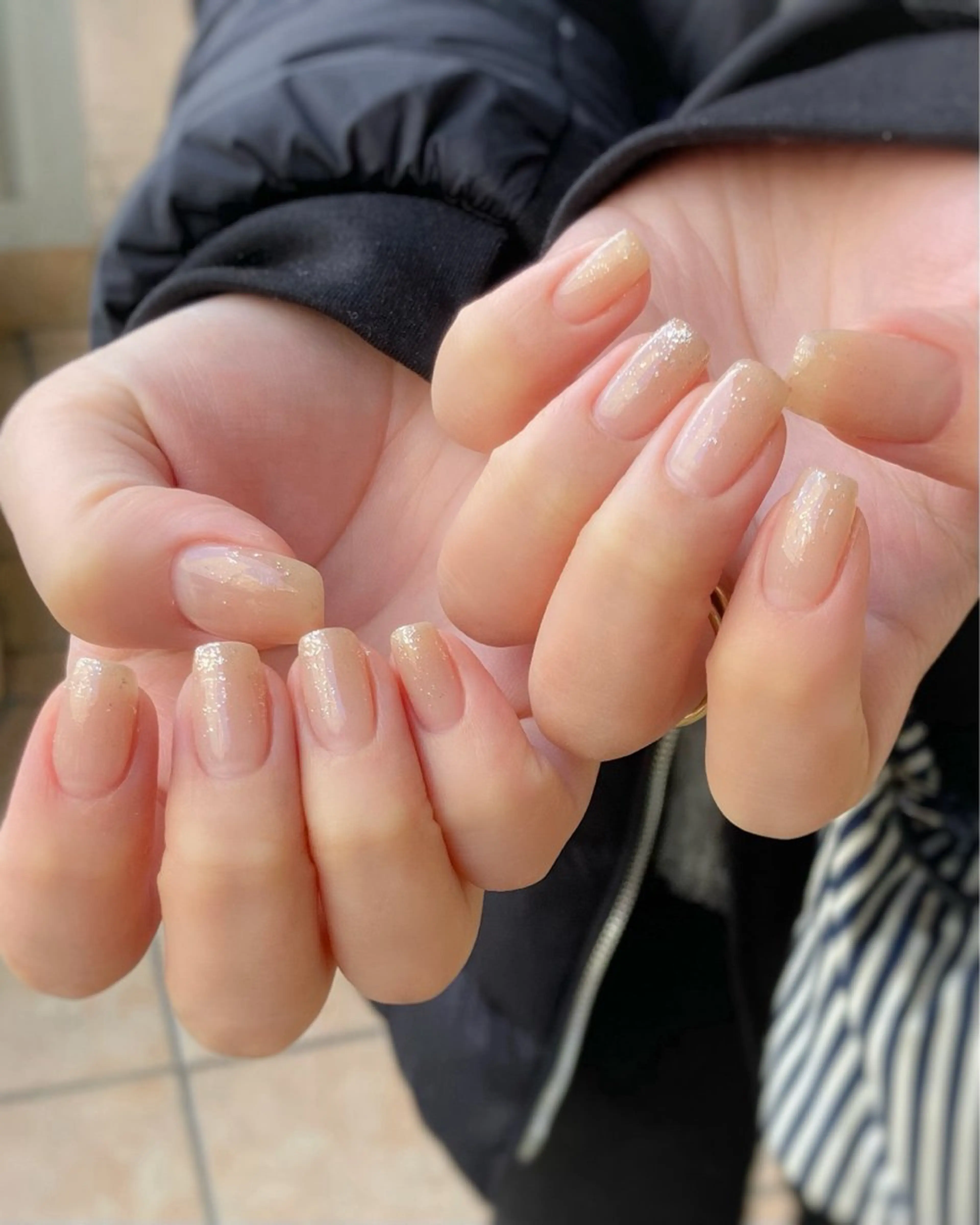 ネイル グラデーション ラメ(グリッター) nail salon neige所属・ジェムネイル Risa.のネイルデザイン
