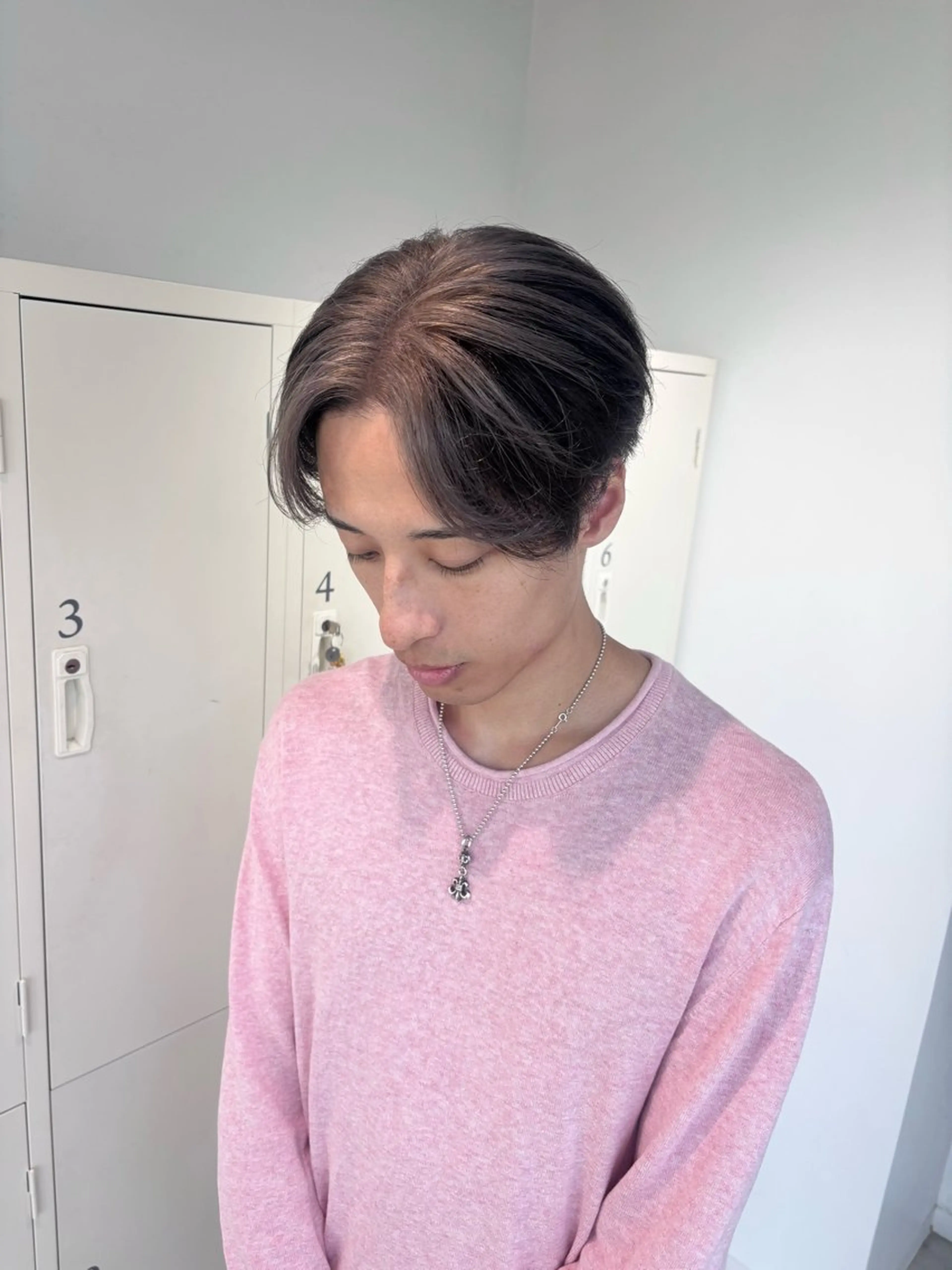 ショート メンズ ヘアカラー トリートメント EIGHT /SHU🩶のヘアスタイル