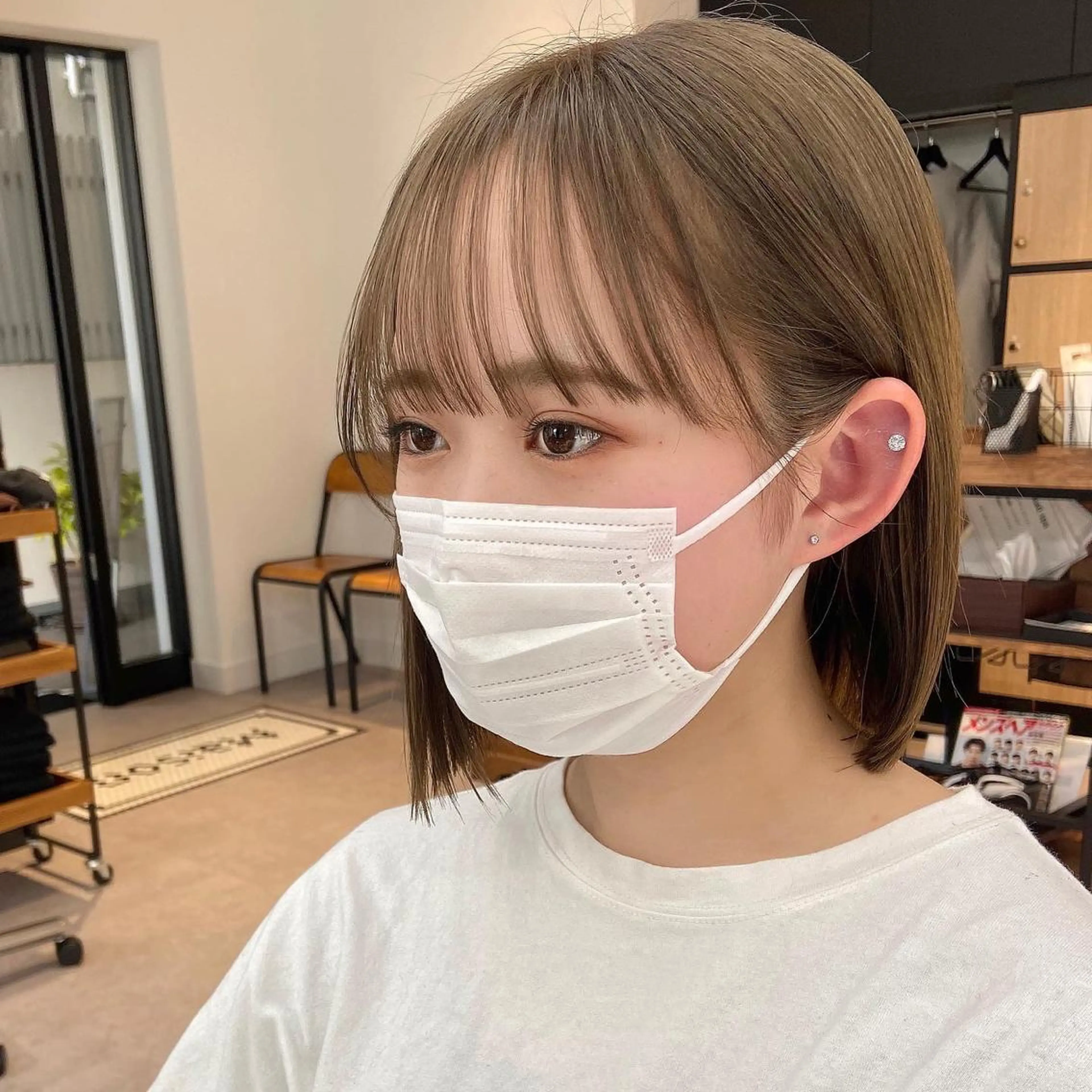 ショート カラー パーマ ヘアアレンジ メンズ キッズ ネイル マツエク・マツパ アイブロウ ヘアカラー トリートメント 横浜Bob美容師🤎 ERINAのヘアスタイル