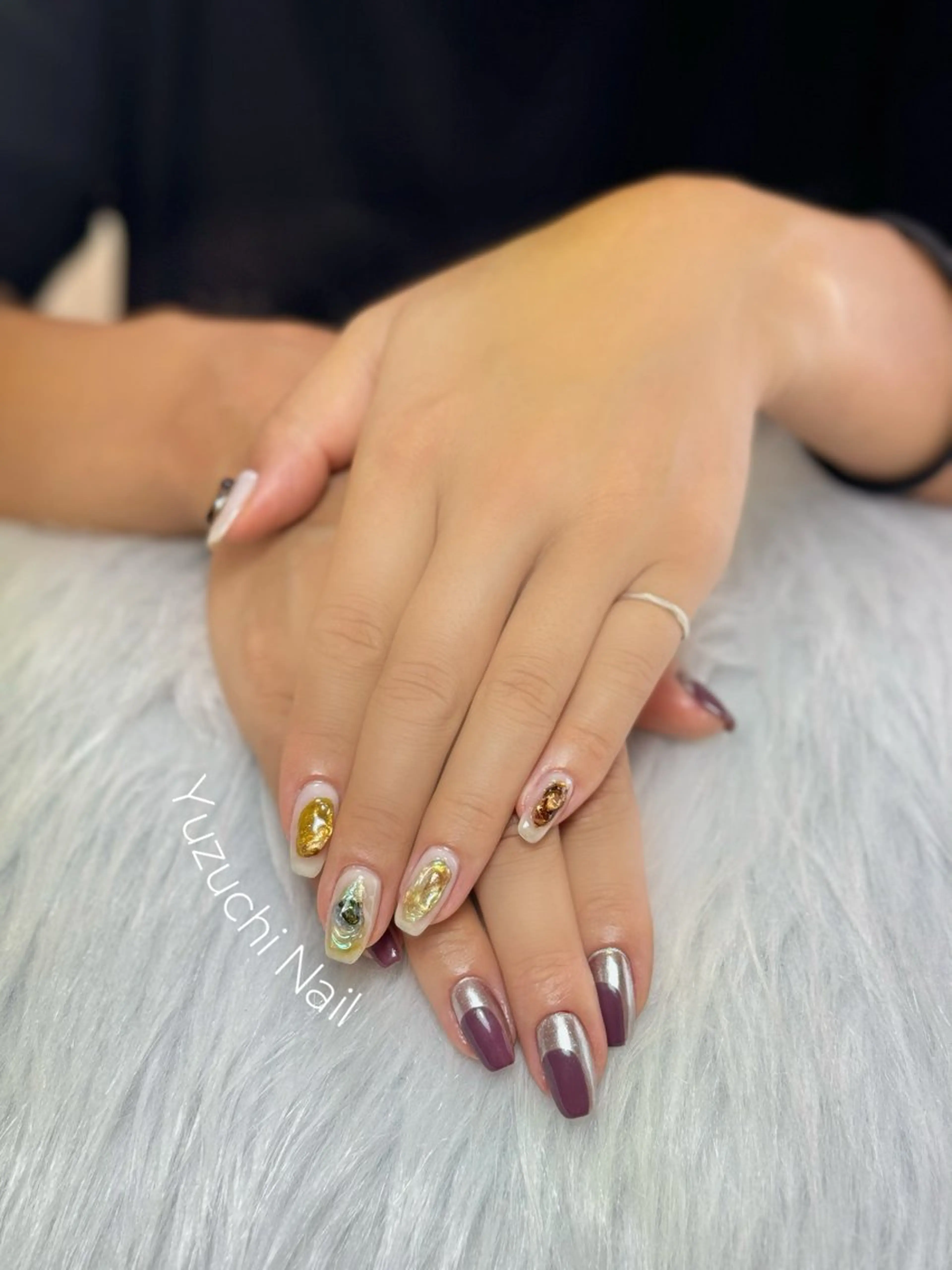 ネイル フットネイル 夏ネイル ワンホンネイル ハンドネイル ハンドケア Yuzuchi Nailのネイルデザイン