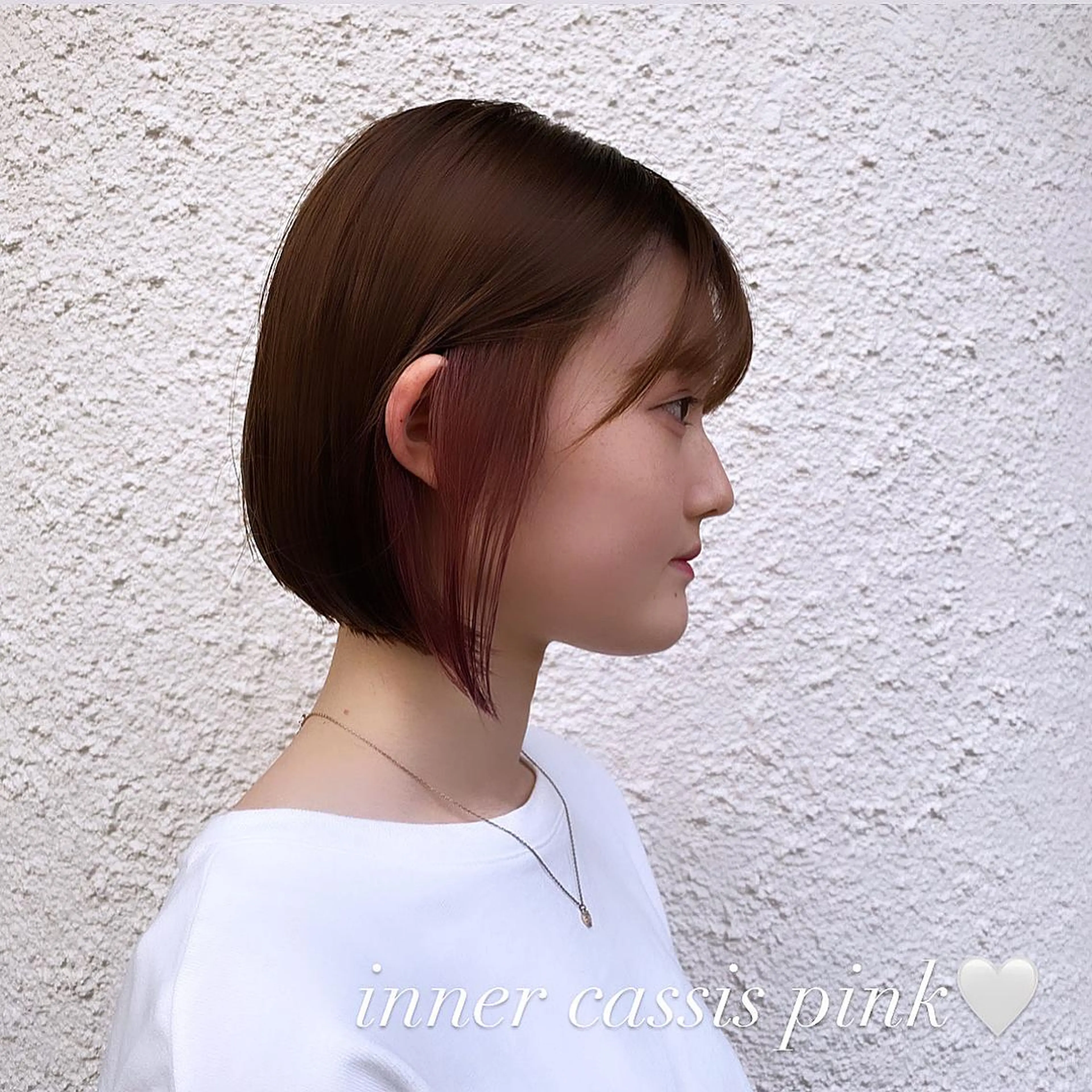 ショート カラー イヤリングカラー ブリーチなしWカラー 🎀韓国ヘア/amiのヘアスタイル