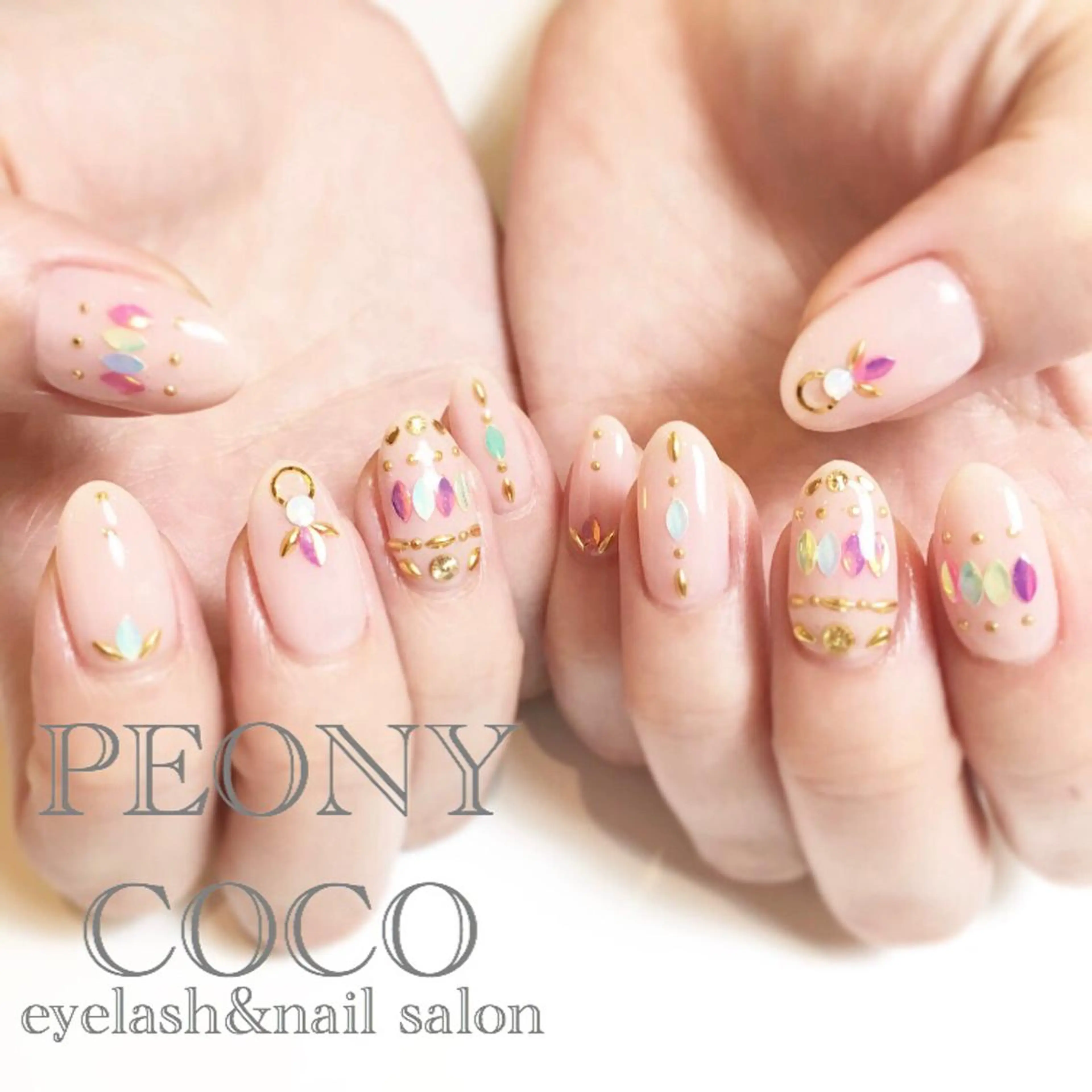 セミロング ネイル マツエク・マツパ Beauty salon STELLA所属・STELLA 大西南帆のマツエク・マツパデザイン