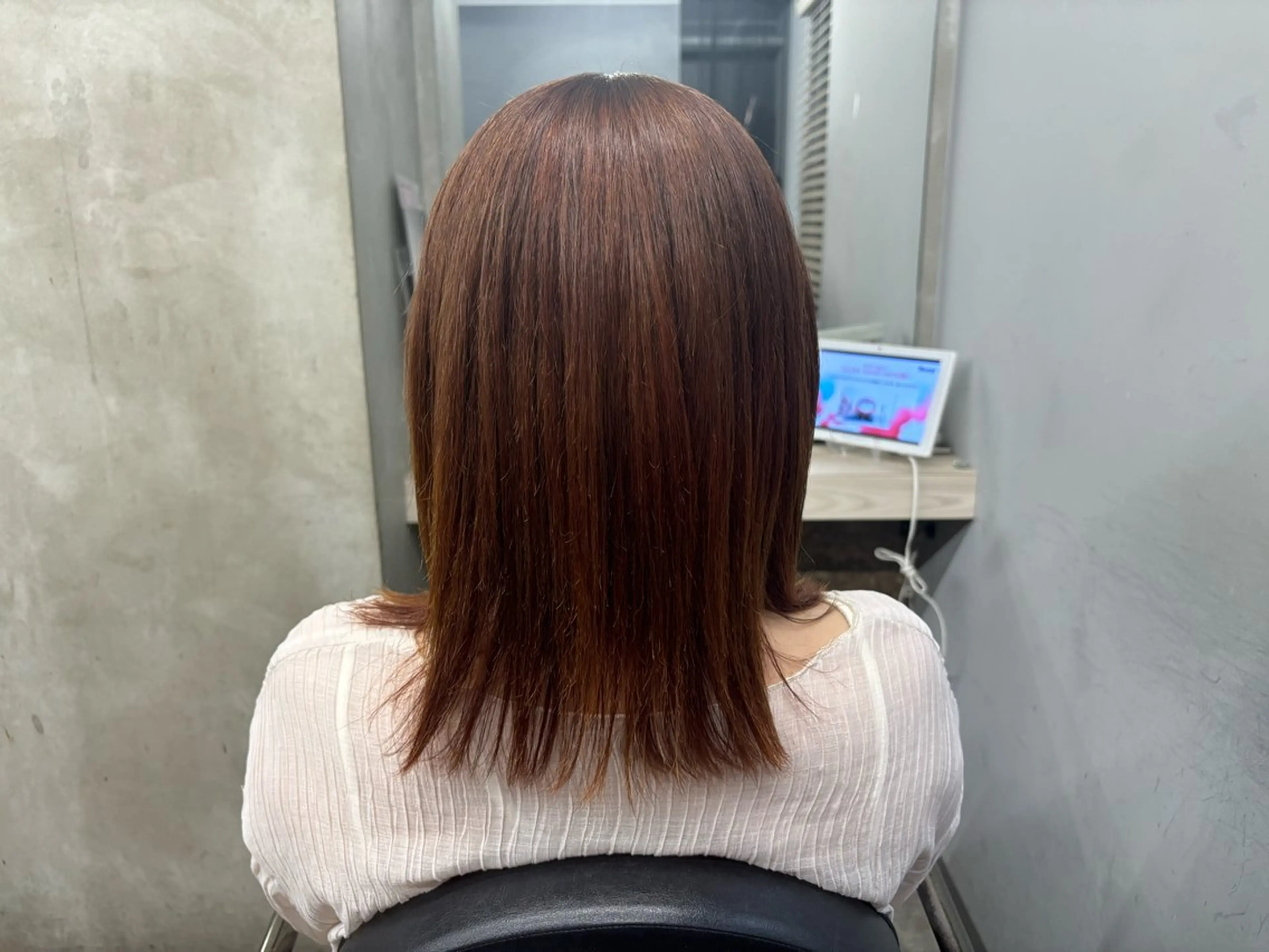 ミディアム カラー ヘアアレンジ カット ヘアカラー トリートメント 🐕kato Mizuki🐕のヘアスタイル
