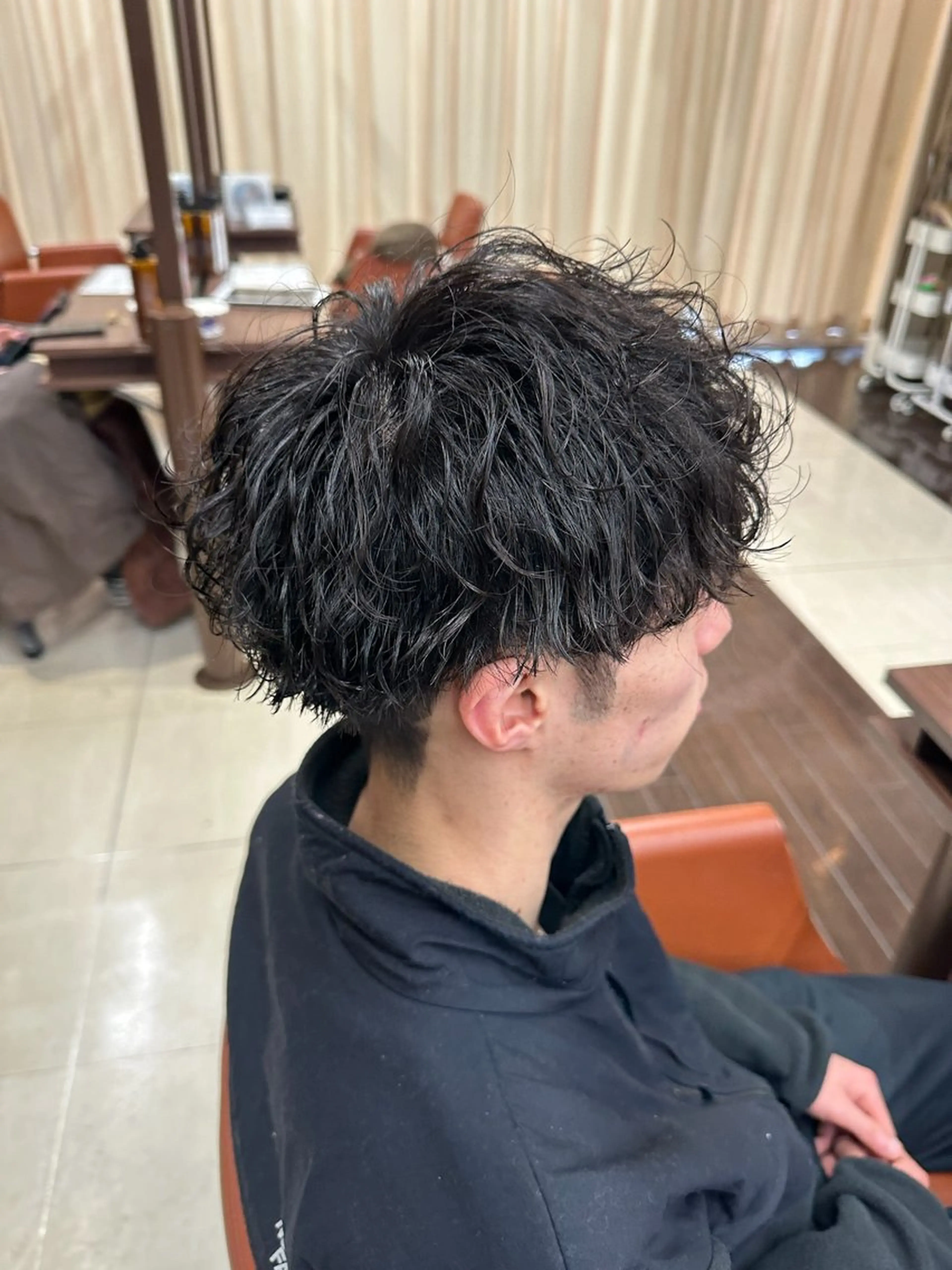 ショート カラー パーマ メンズ カット パーマ ヘアセット 毎月230人担当/ メンズヘア/清和武虎のヘアスタイル