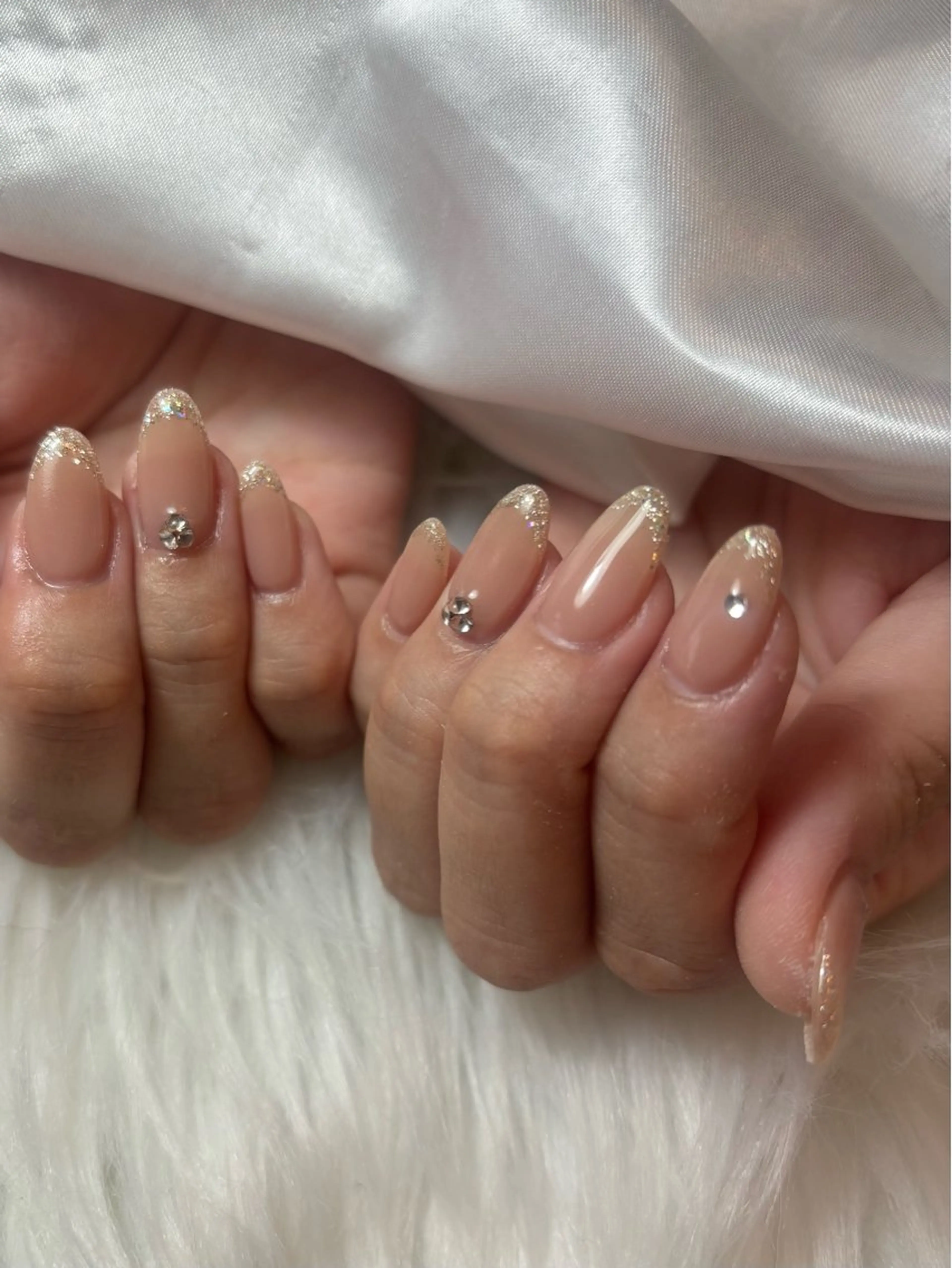 ネイル ブルー キラキラネイル 韓国ネイル マグネットネイル シンプルネイル timtam --sakiのネイルデザイン